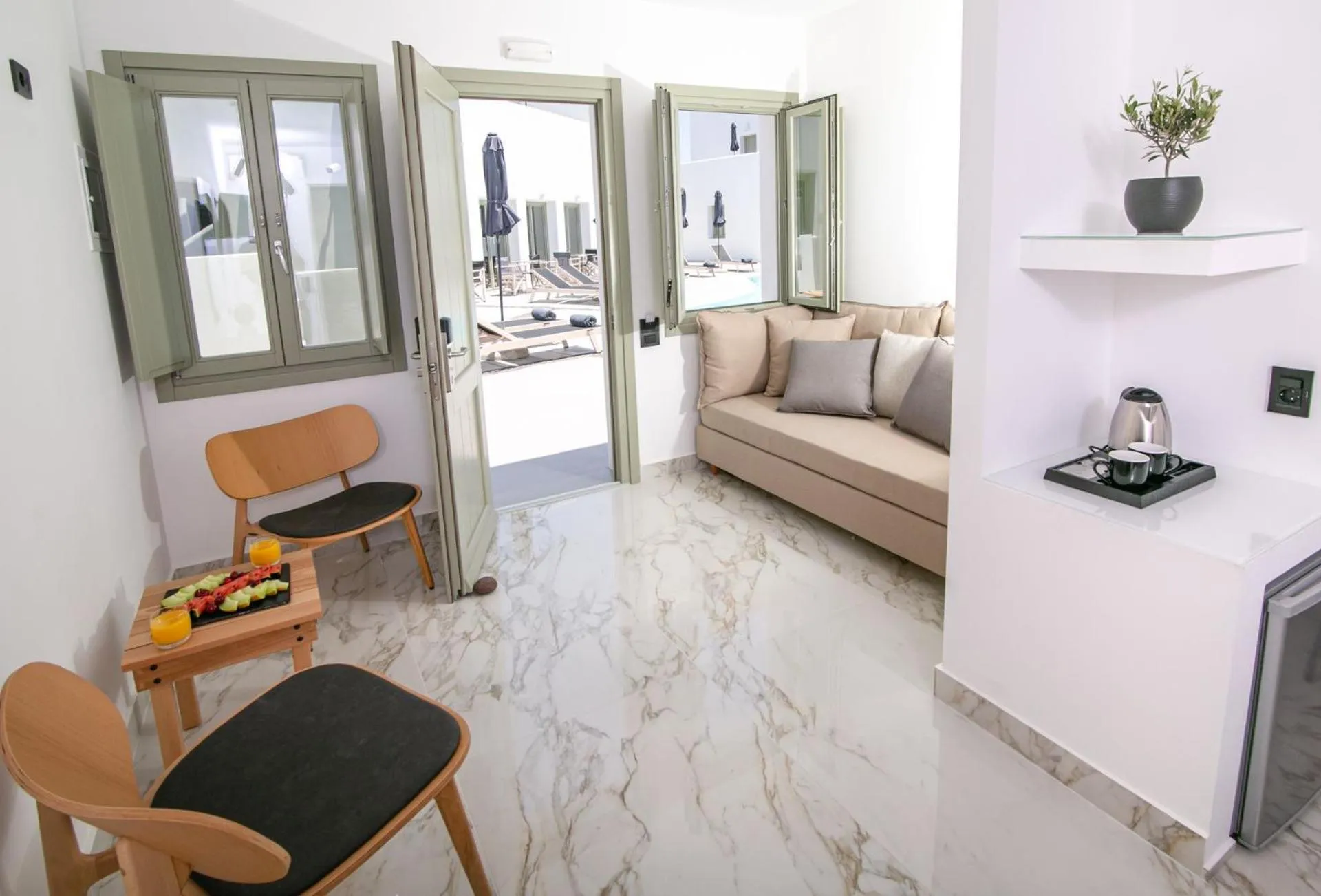 Seating area in Kallos Imar Boutique Hotel