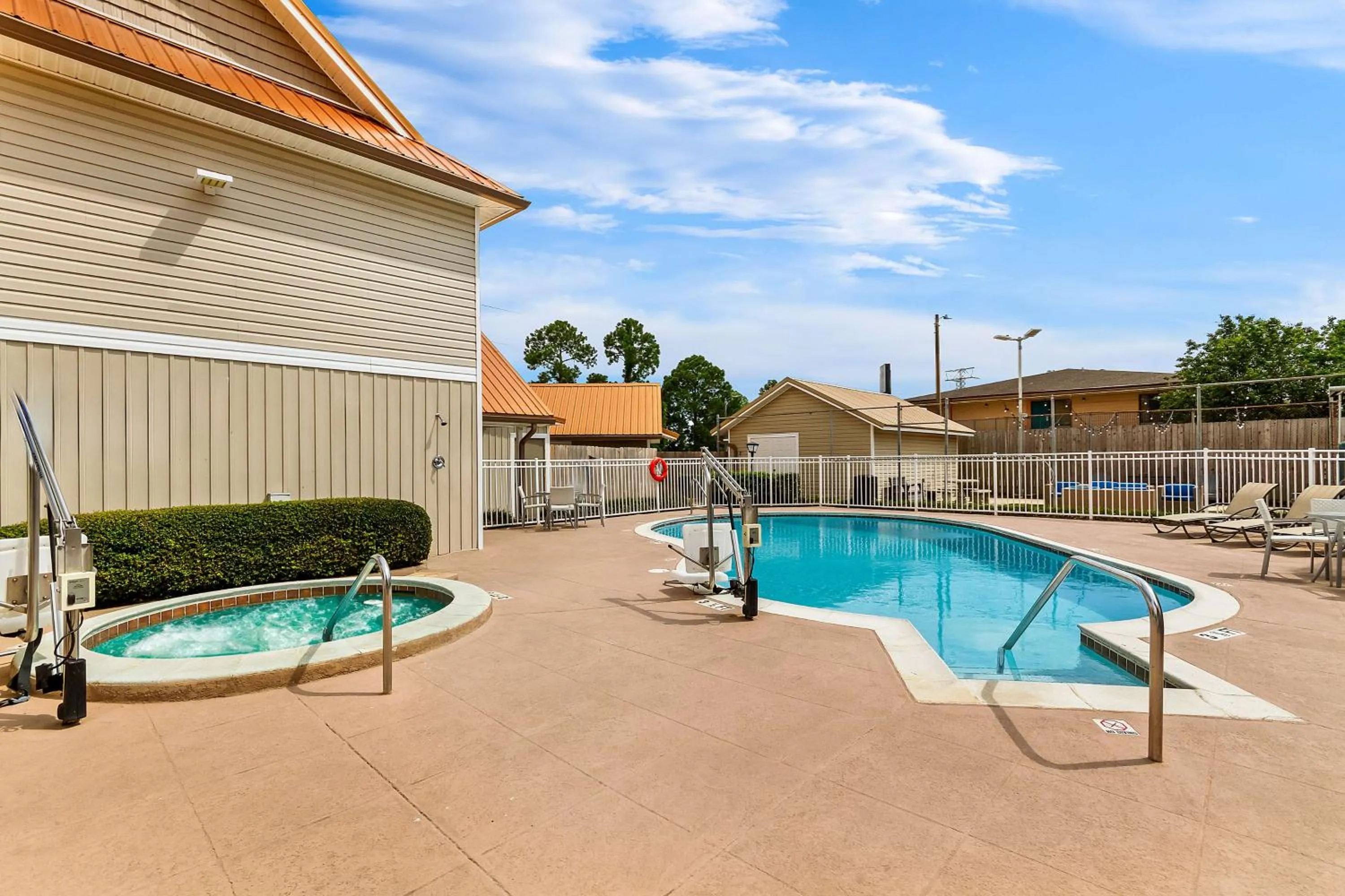 Pool view in SureStay Studio by Best Western Pensacola