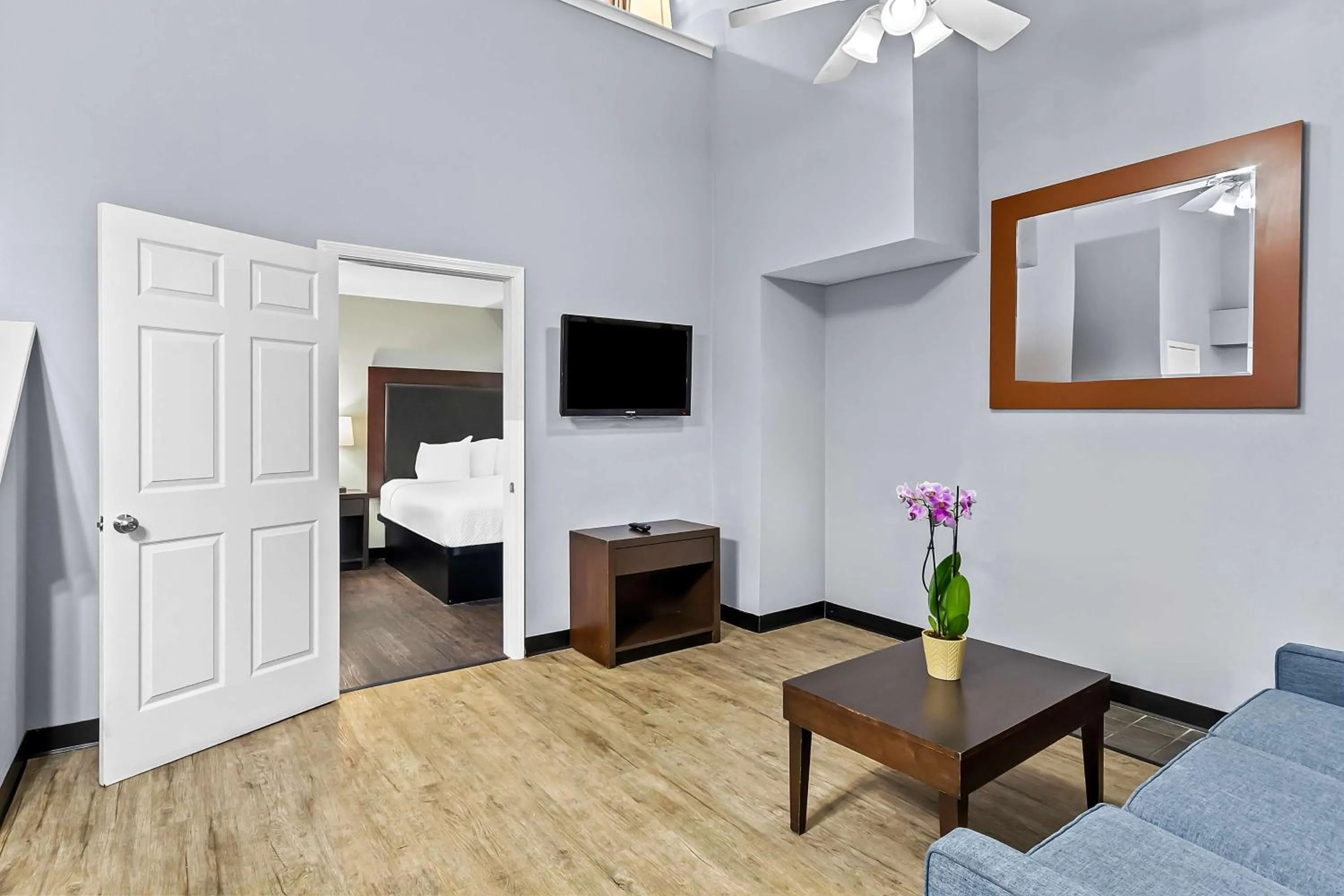 Bedroom, Bed in SureStay Studio by Best Western Pensacola