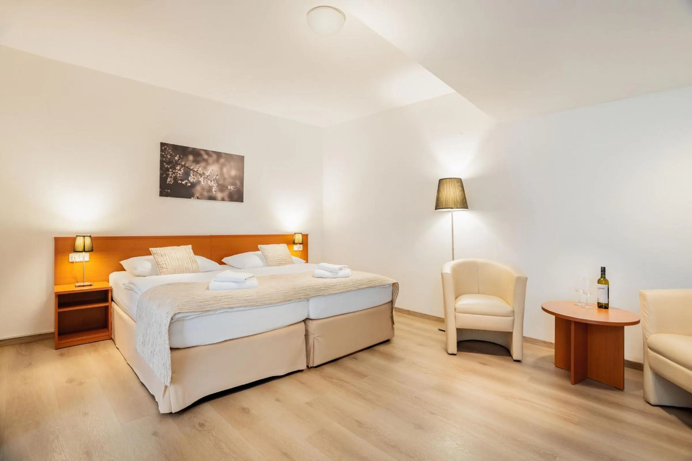 Bed in Wine Wellness Hotel Amande Hustopeče