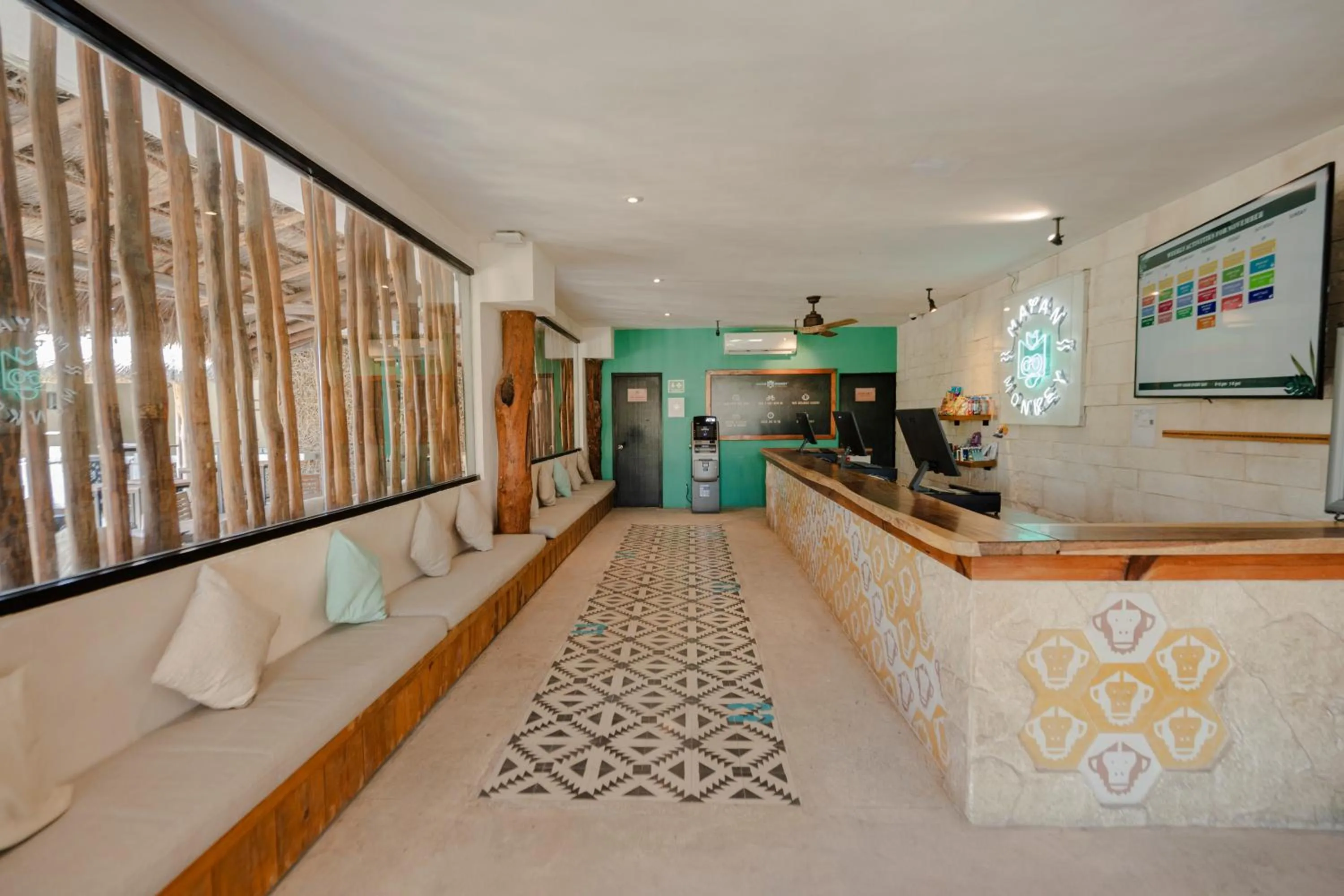 Lobby or reception in Mayan Monkey Tulum - Social Hotel