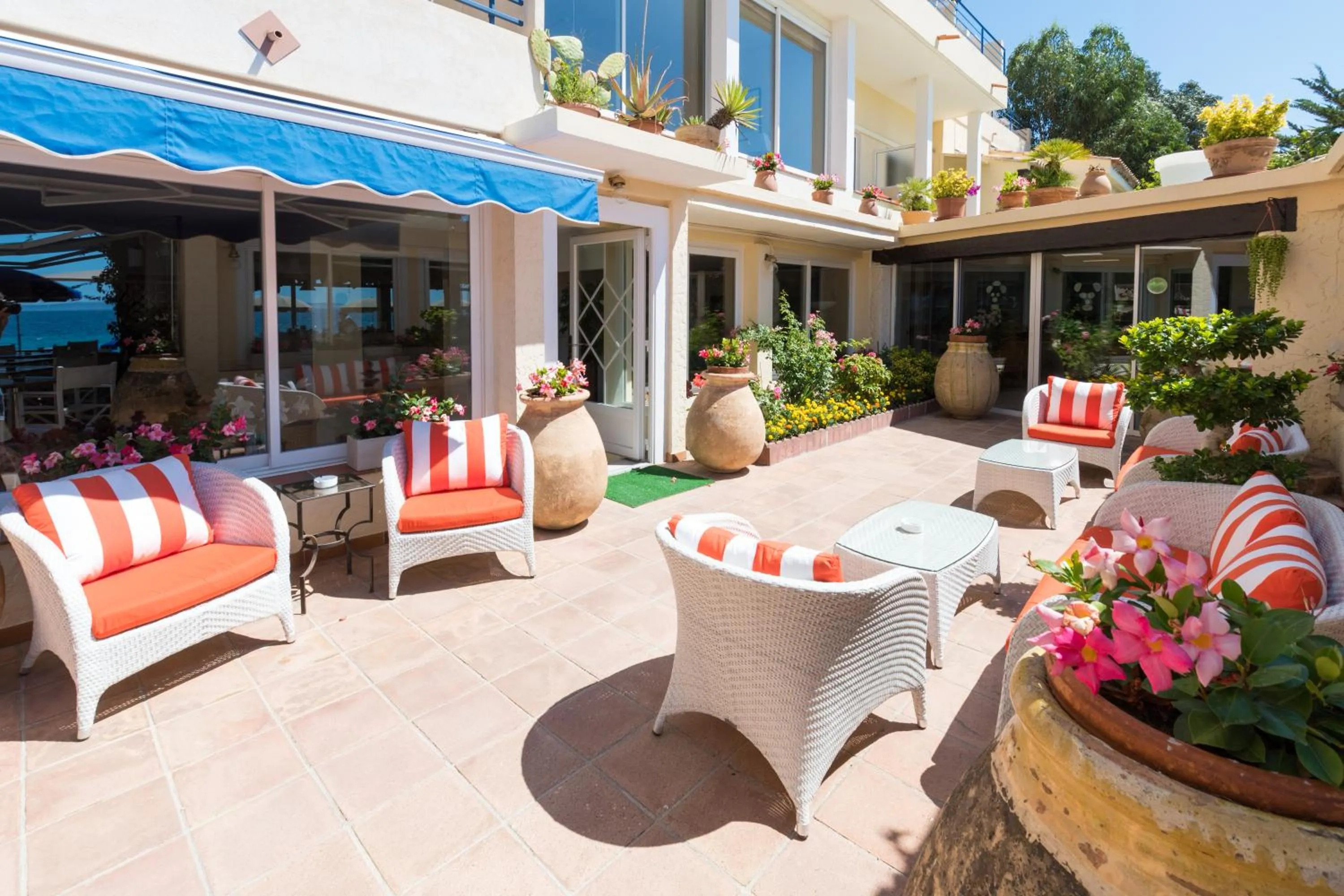 Patio in Grand Hotel Moriaz