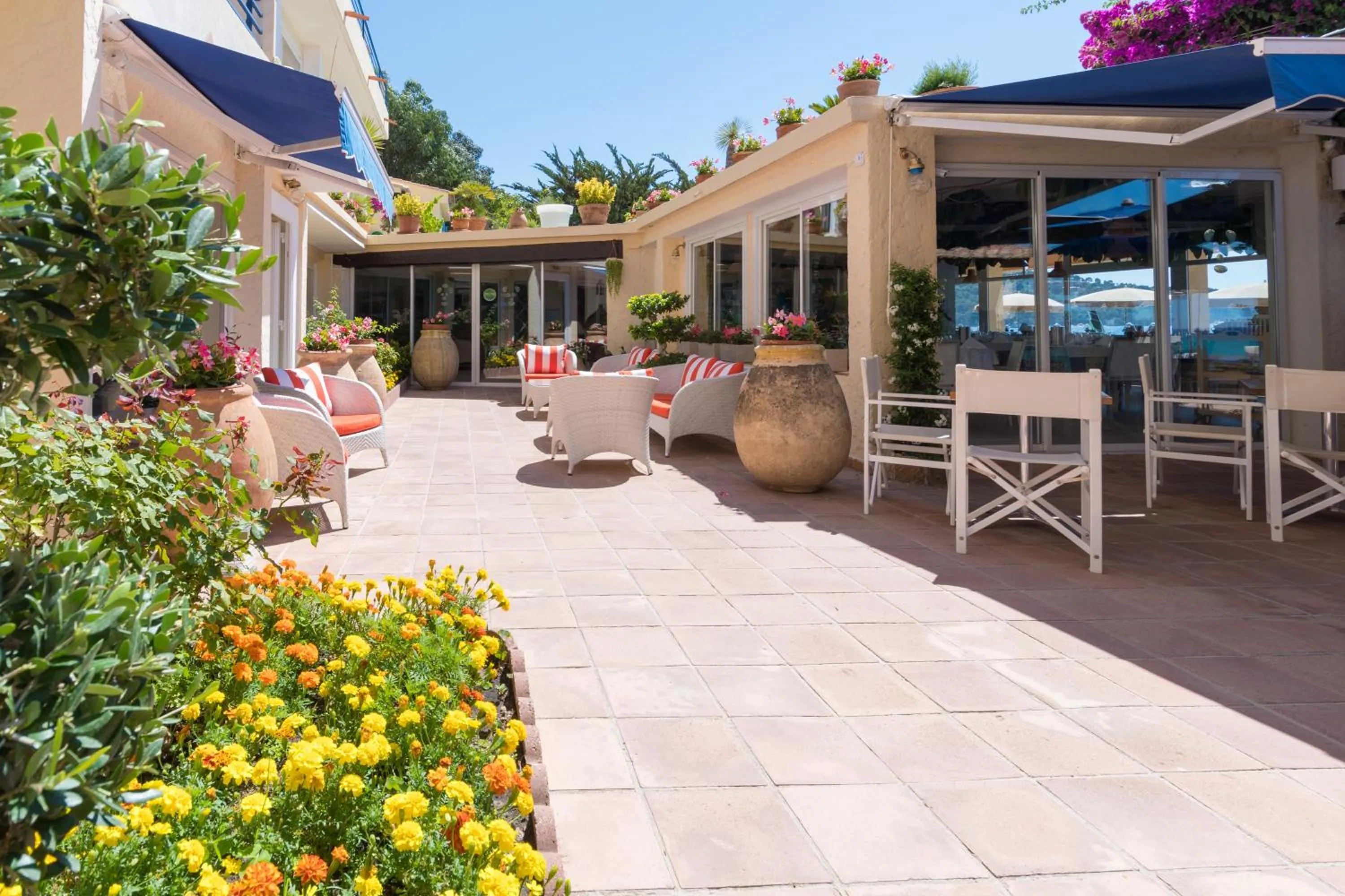 Patio in Grand Hotel Moriaz