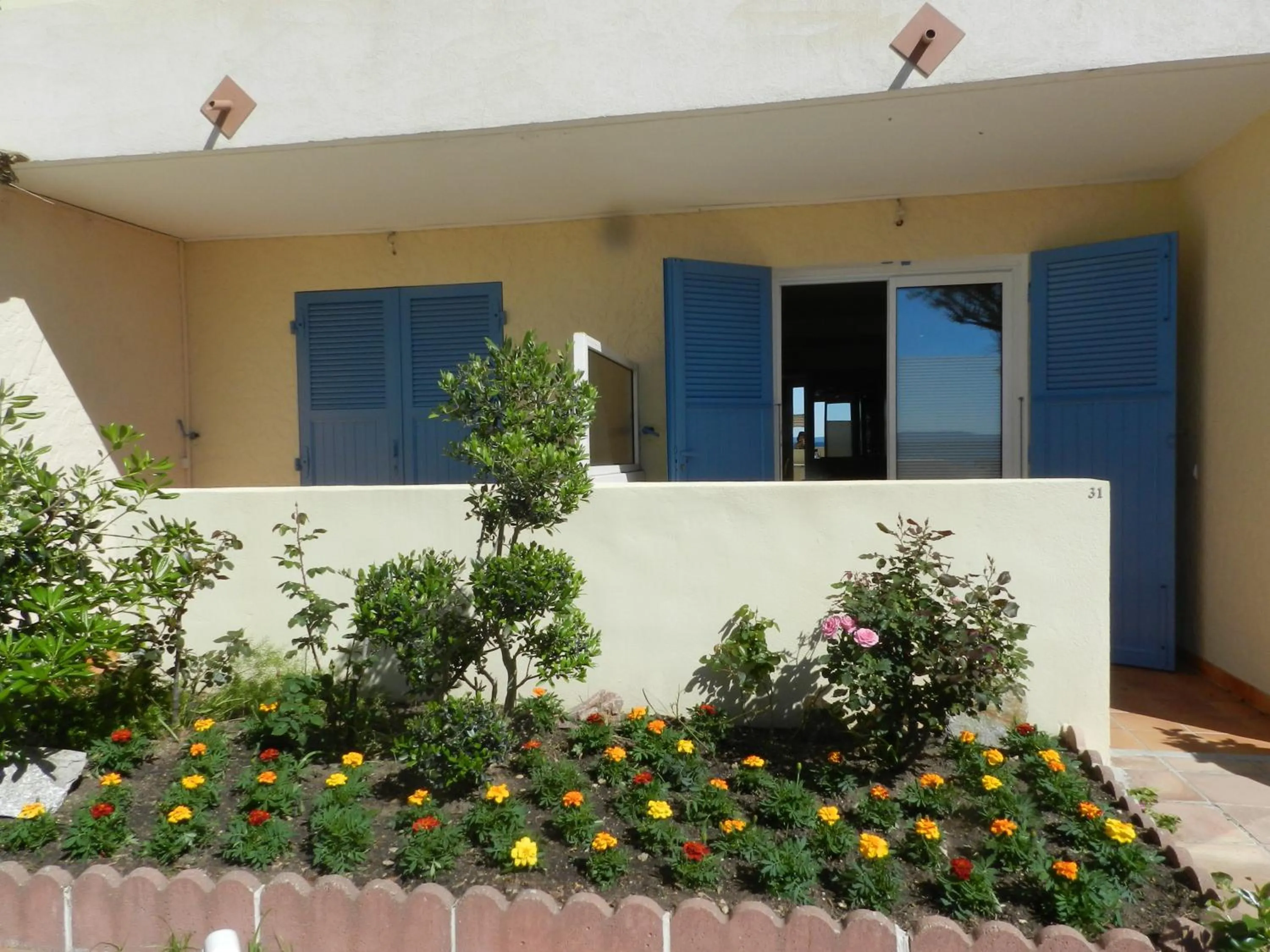 Garden view in Grand Hotel Moriaz