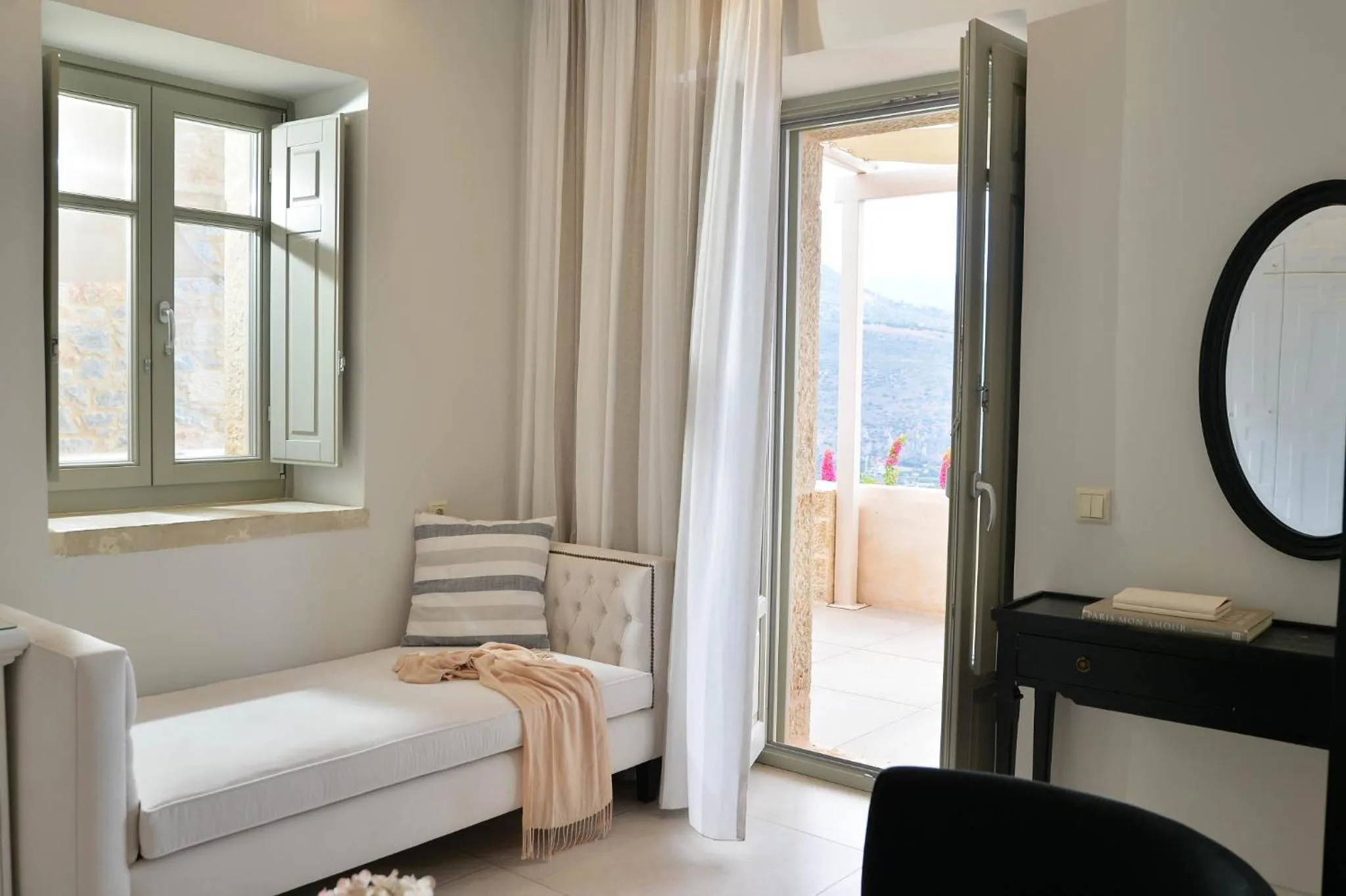 Seating area in Akrolithi Boutique Hotel & Suites