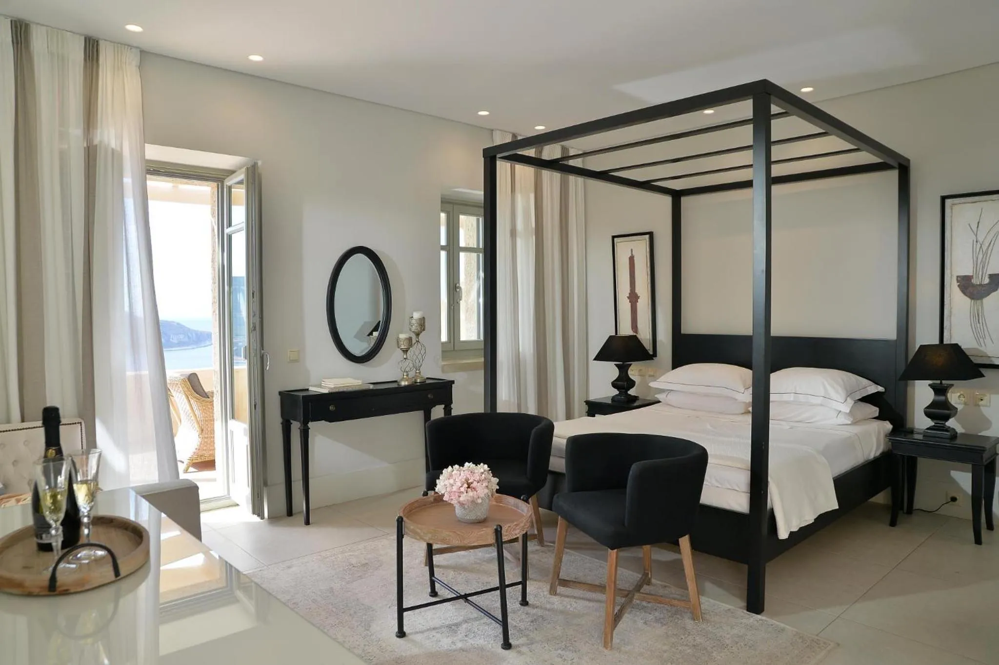 Bed in Akrolithi Boutique Hotel & Suites