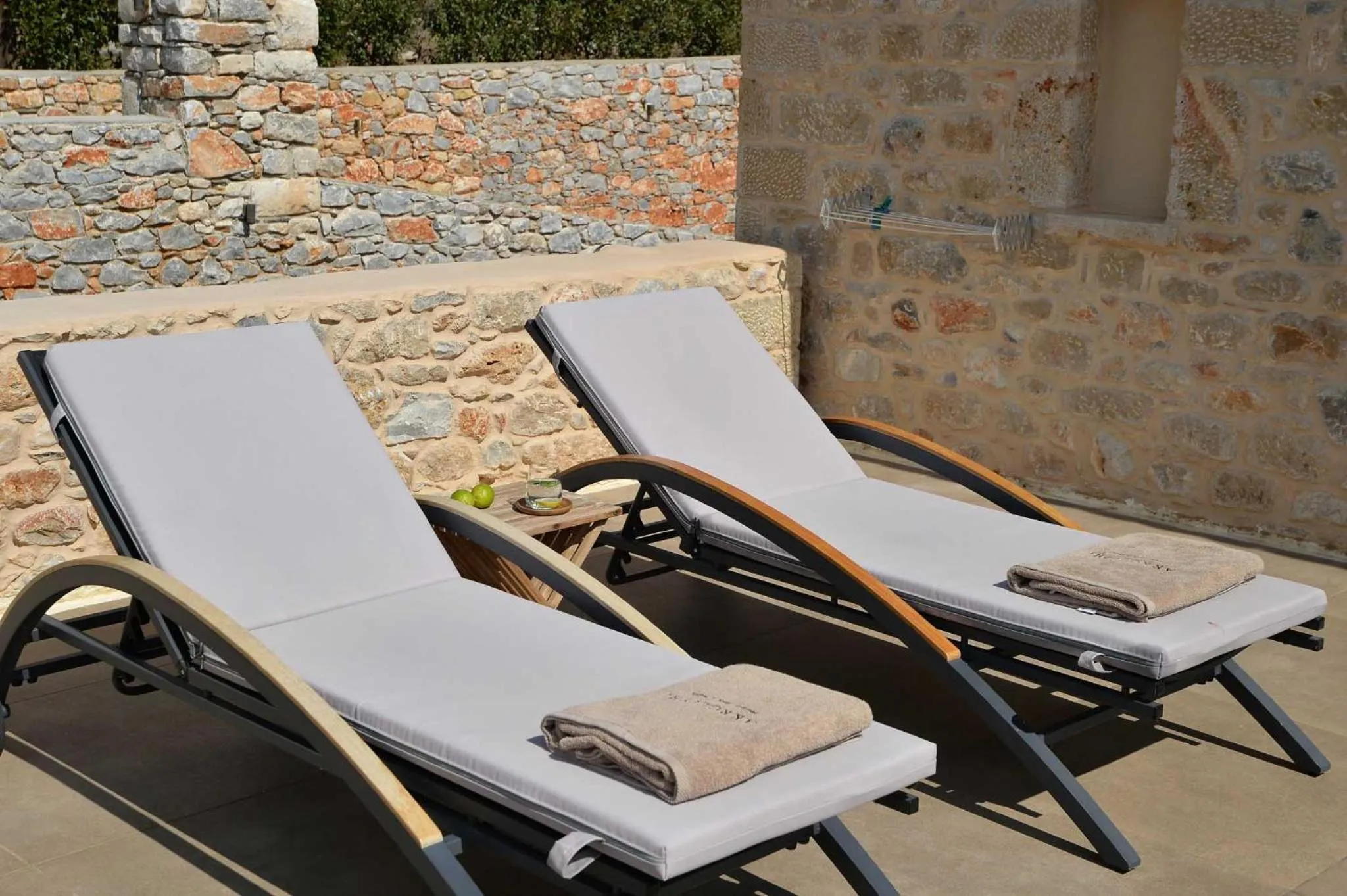 sunbed in Akrolithi Boutique Hotel & Suites