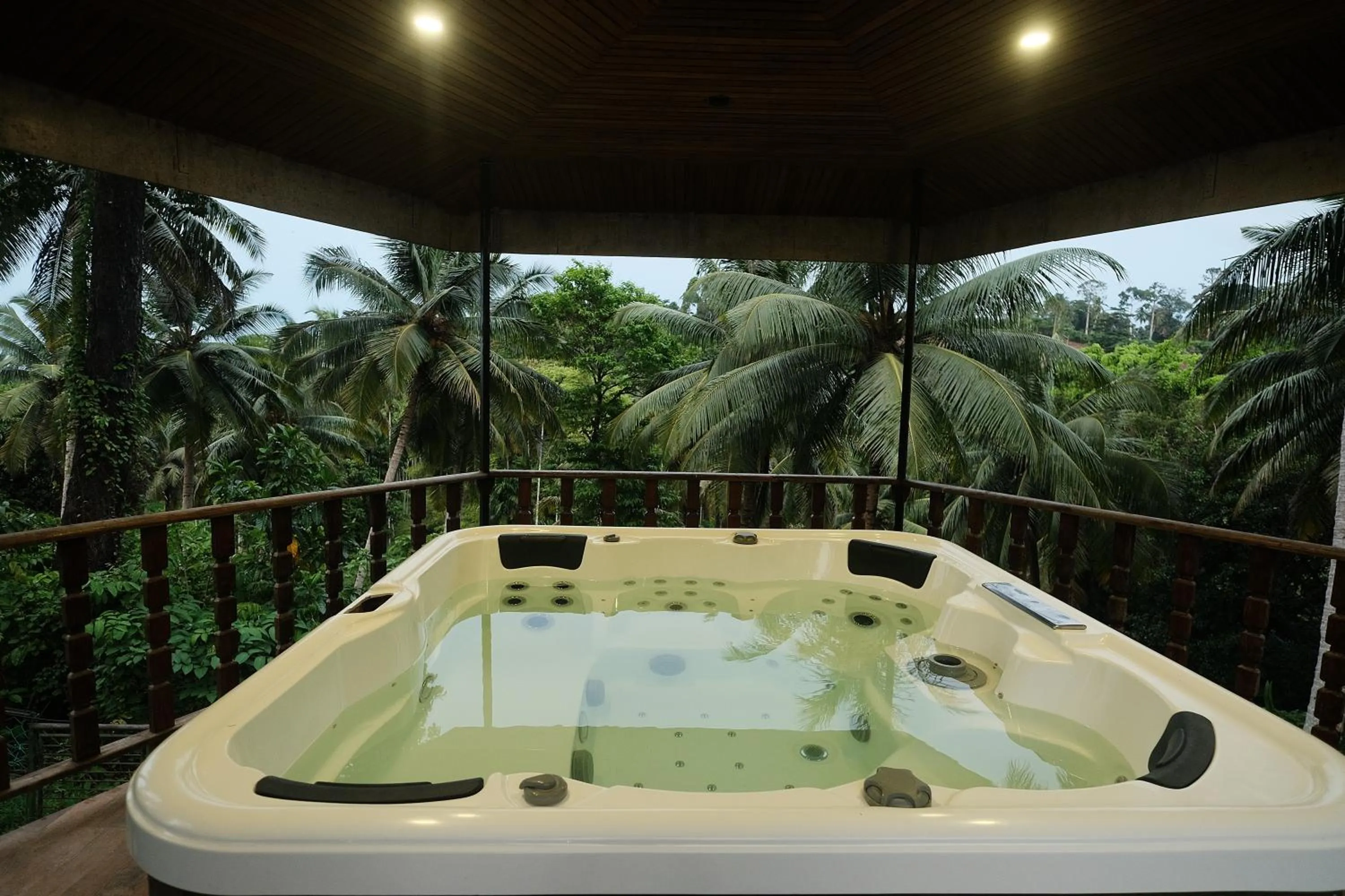 Hot Tub in Rainforest Resort