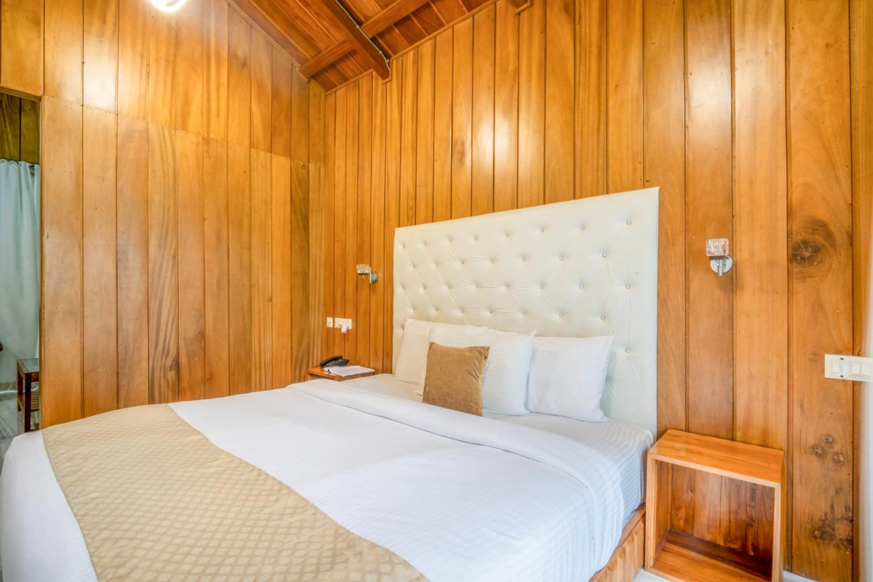 Bed in Rainforest Resort