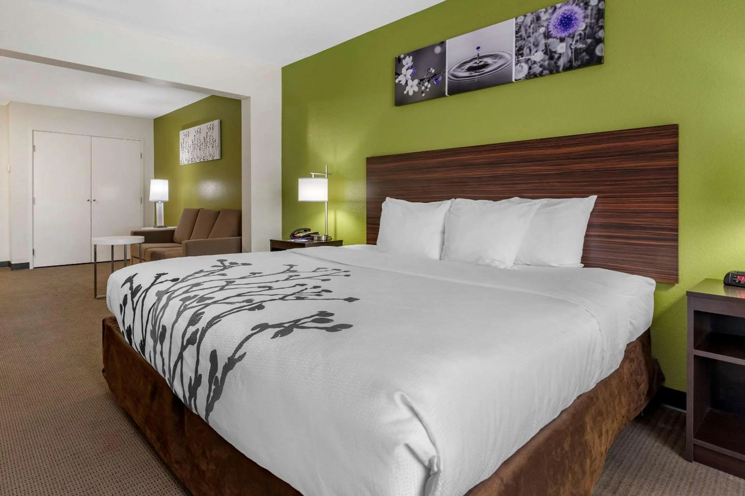 Photo of the whole room, Bed in Sleep Inn & Suites Brunswick North