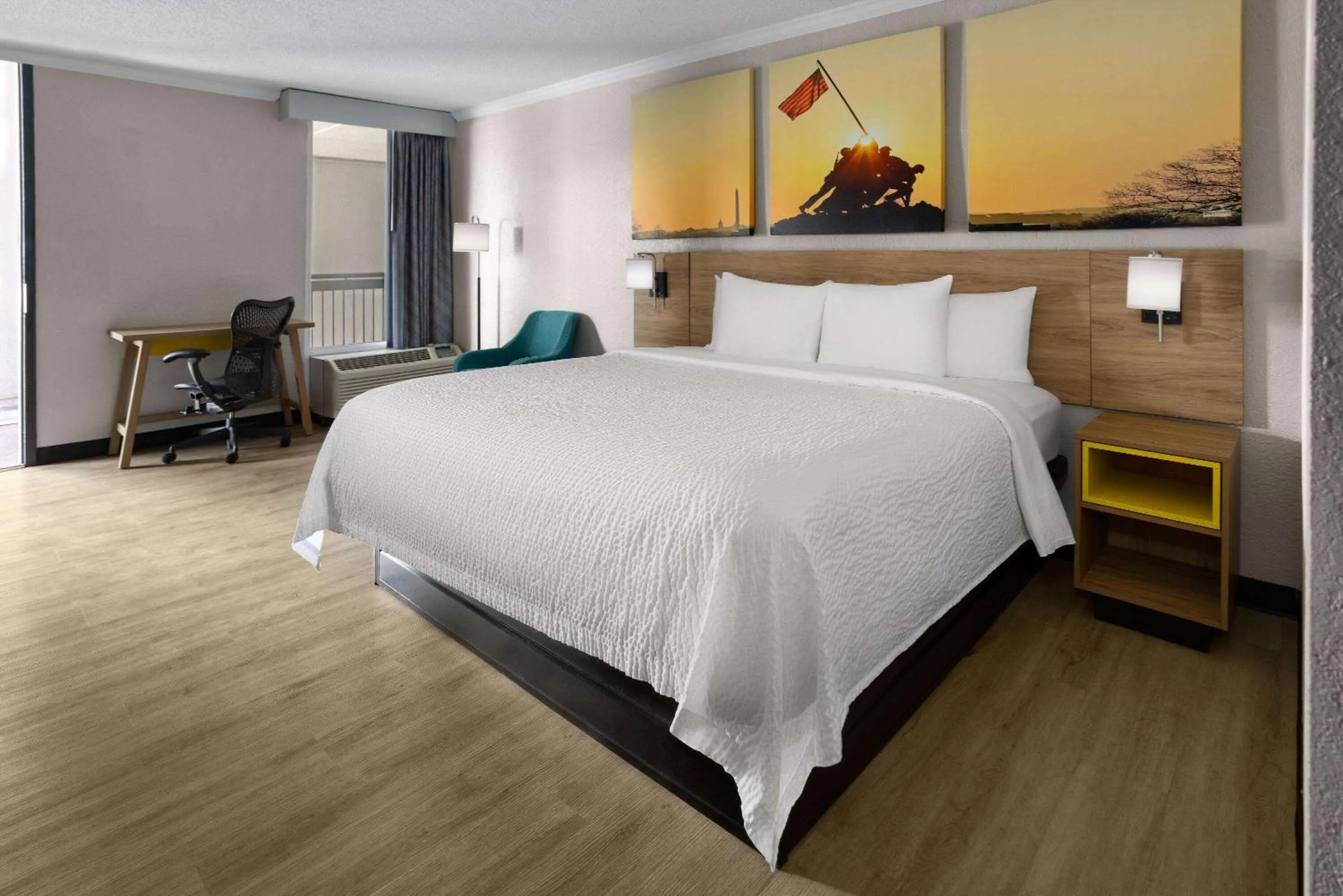 Photo of the whole room, Bed in Days Inn by Wyndham Hinesville Near Fort Stewart, Newly Renovated, Free Hot Breakfast, Restaurant and Bar