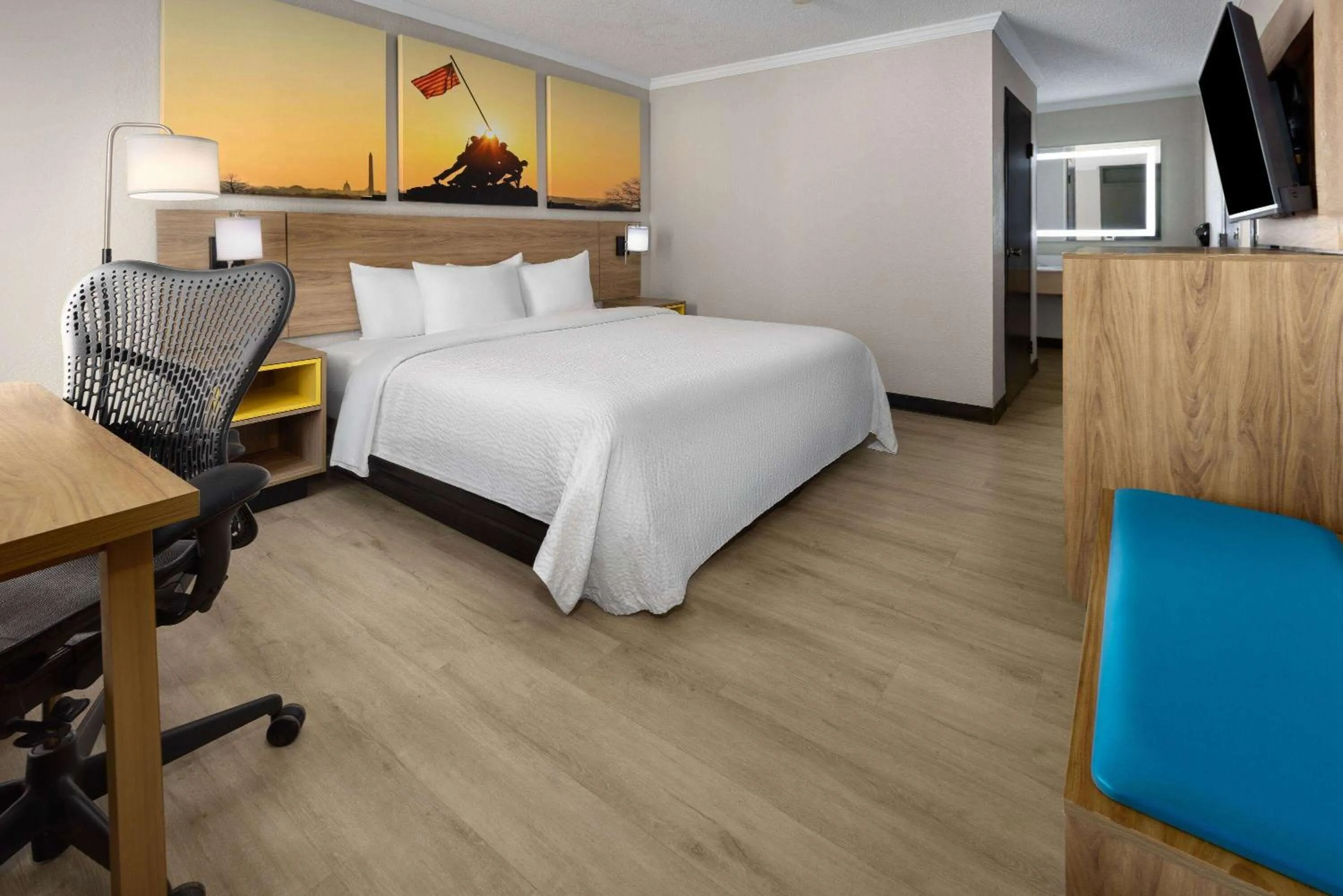 Photo of the whole room, Bed in Days Inn by Wyndham Hinesville Near Fort Stewart, Newly Renovated, Free Hot Breakfast, Restaurant and Bar