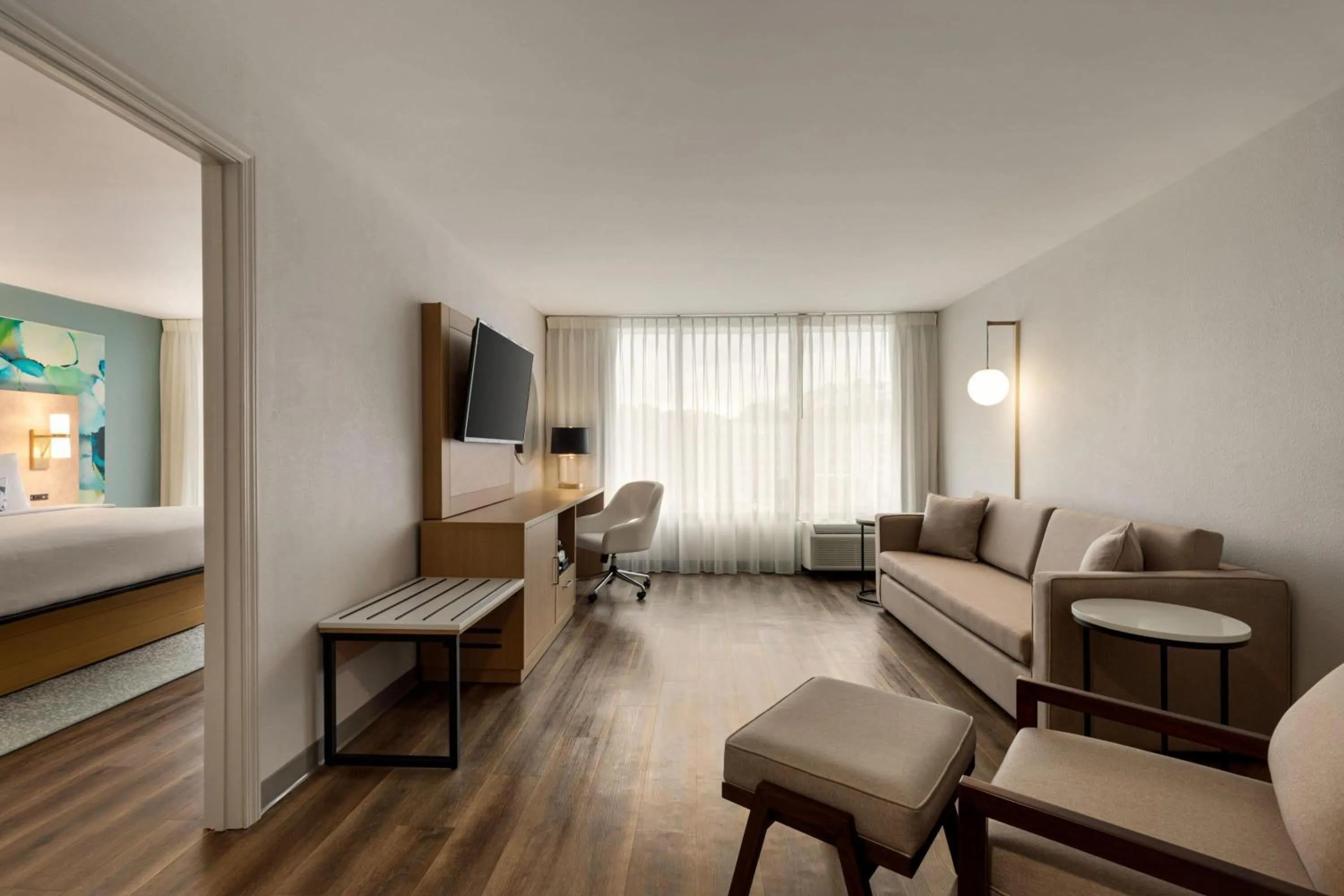 Photo of the whole room, Bed in Wyndham Garden Atlanta Airport