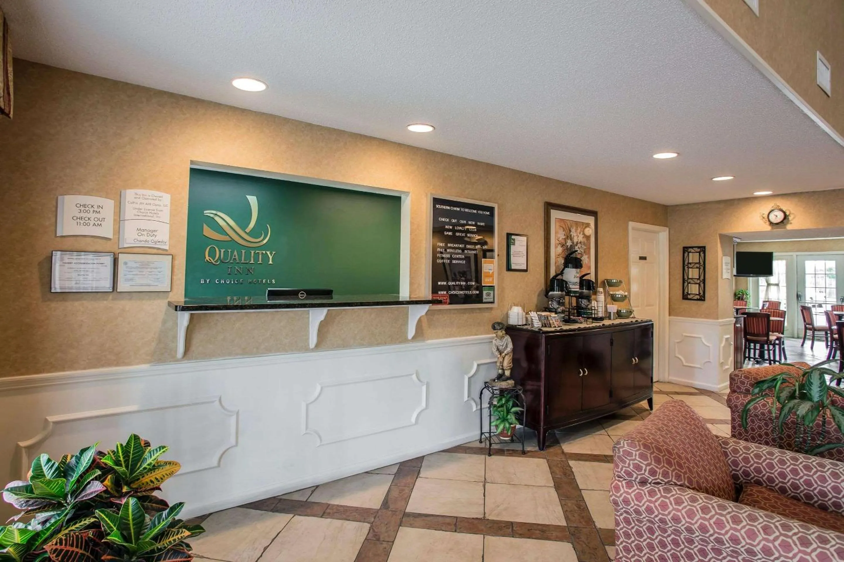 Lobby or reception in Quality Inn Waynesboro