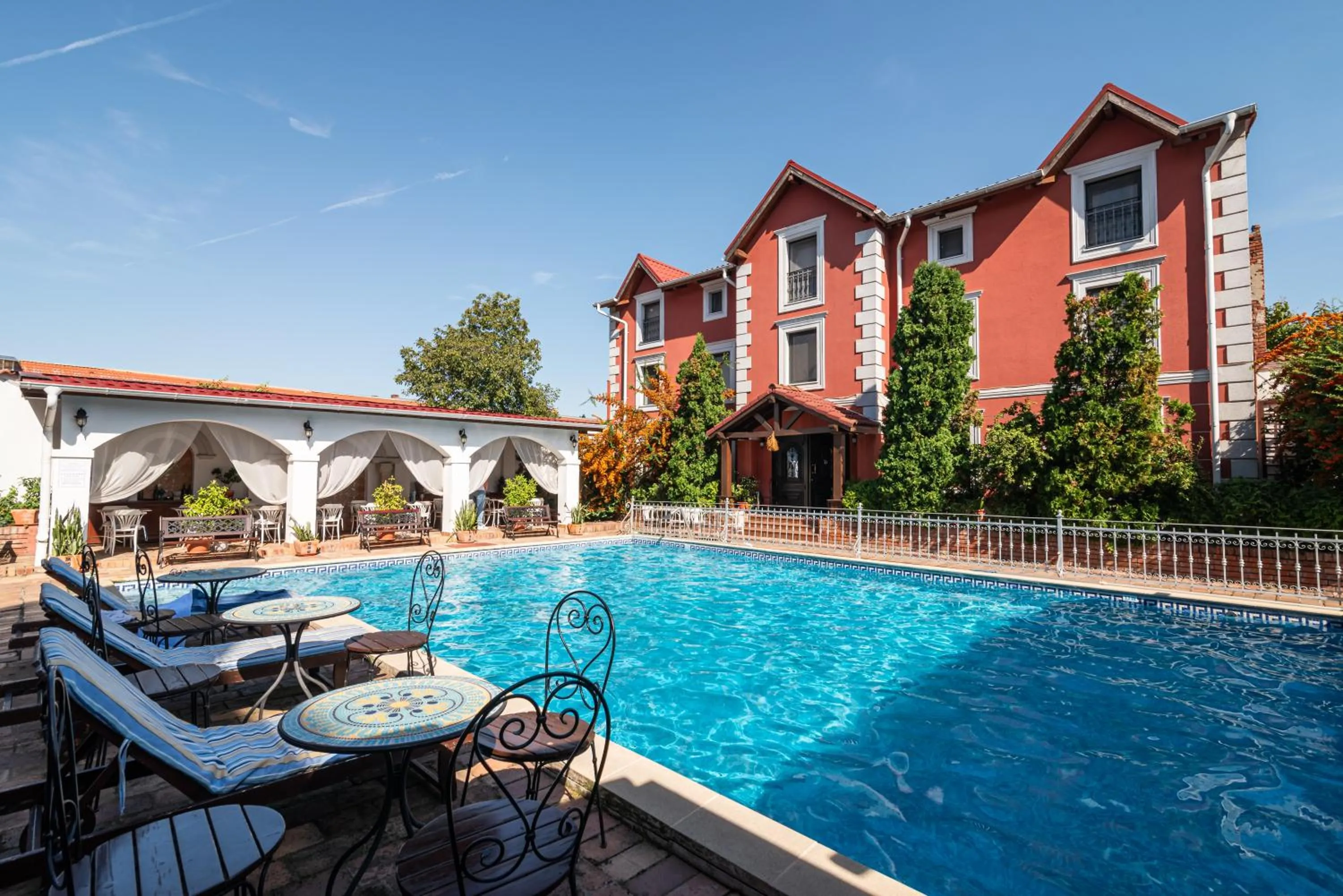 Pool view in Casa del Sole Boutique Hotel Timisoara