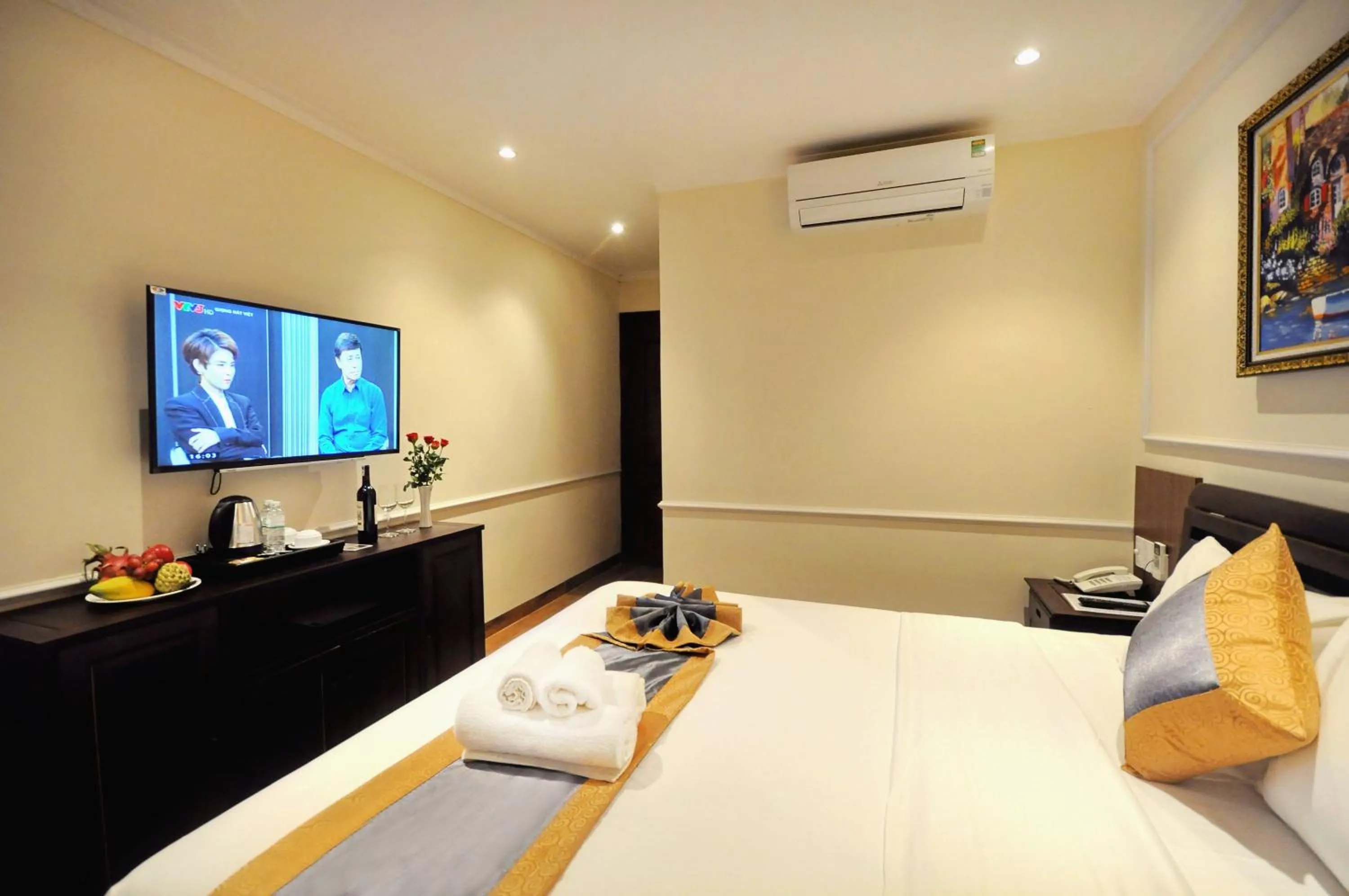 Bed in Apollo Hotel Nha Trang Beach