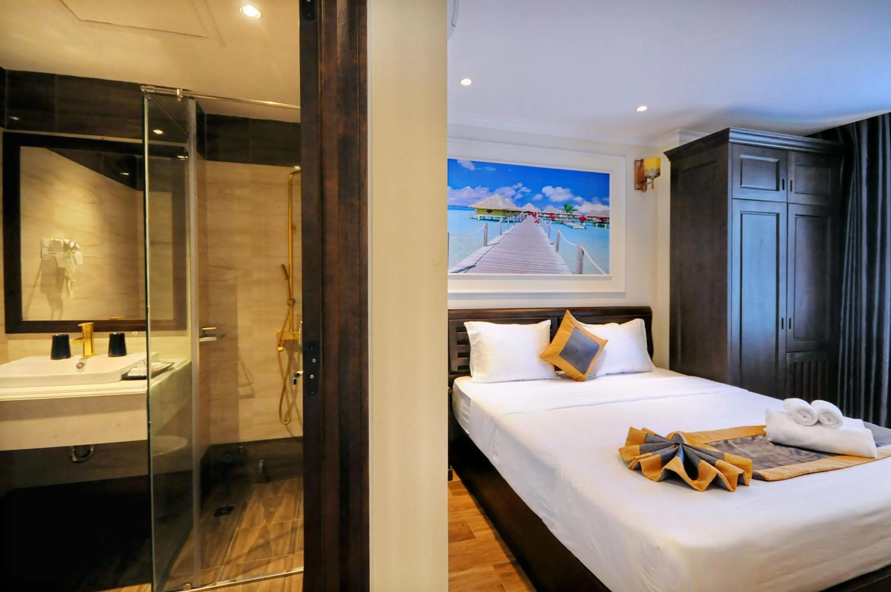 Photo of the whole room, Bed in Apollo Hotel Nha Trang Beach