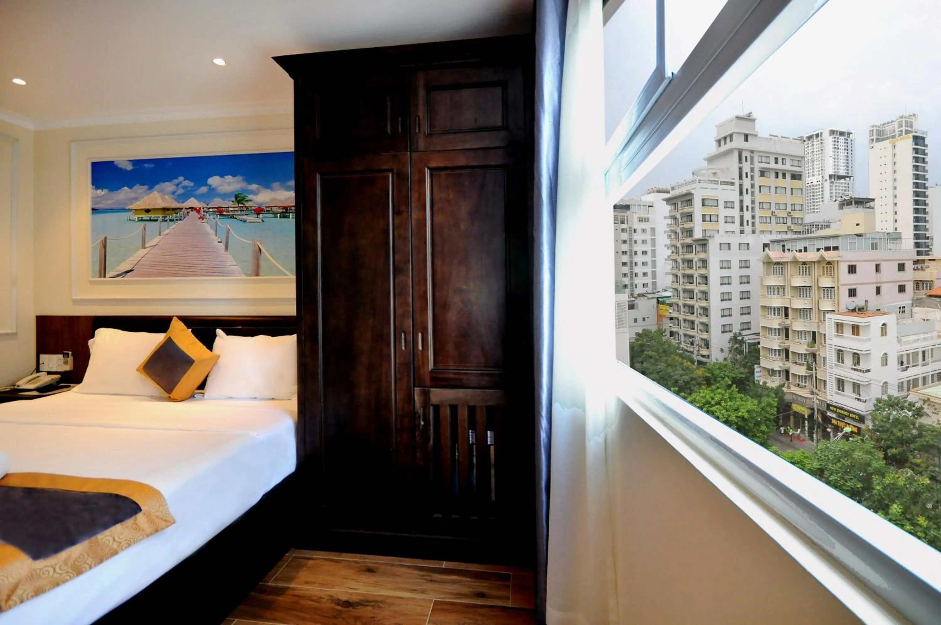 City view, Bed in Apollo Hotel Nha Trang Beach