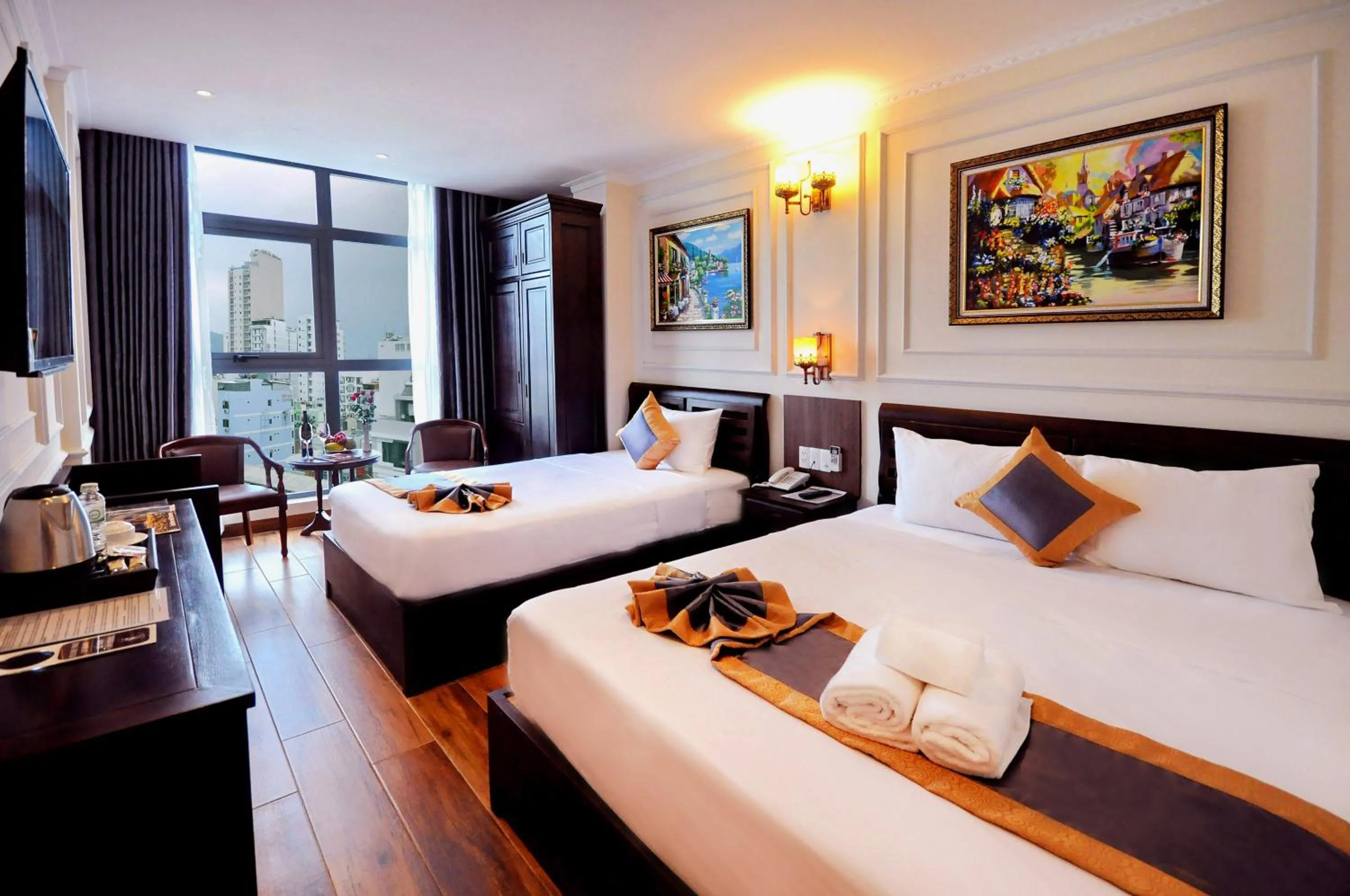 Photo of the whole room, Bed in Apollo Hotel Nha Trang Beach