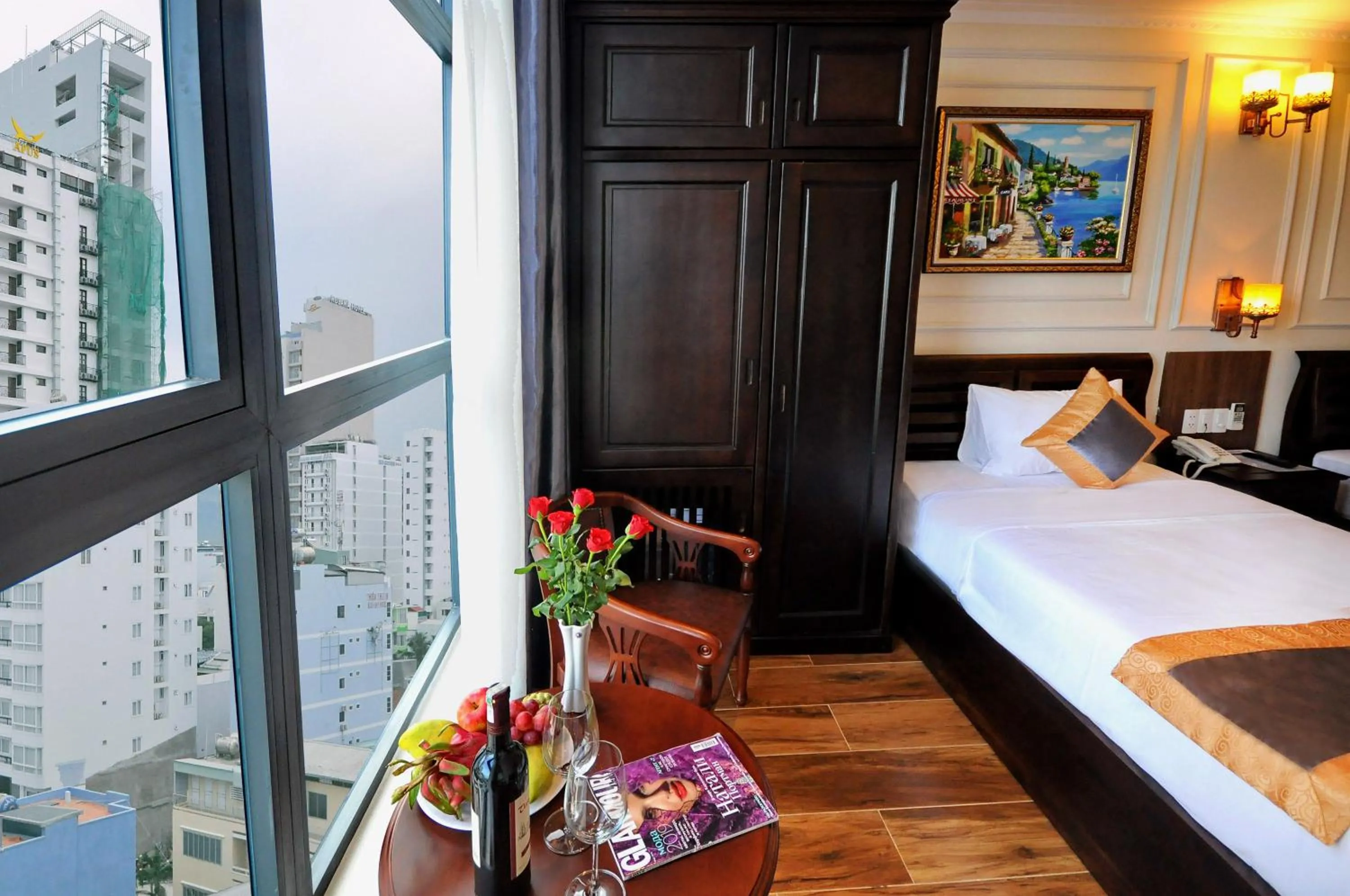 Bed in Apollo Hotel Nha Trang Beach