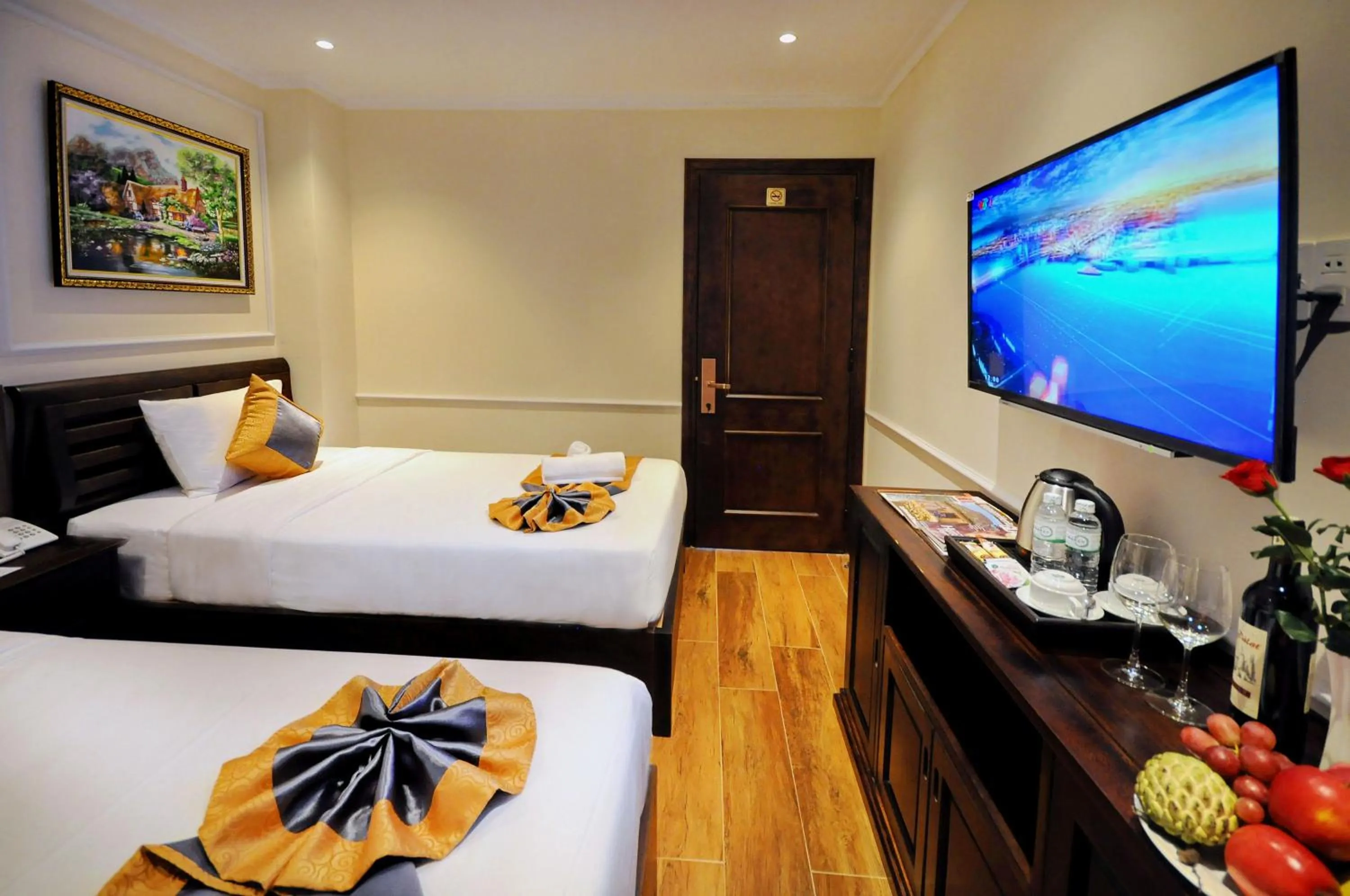 Bed in Apollo Hotel Nha Trang Beach