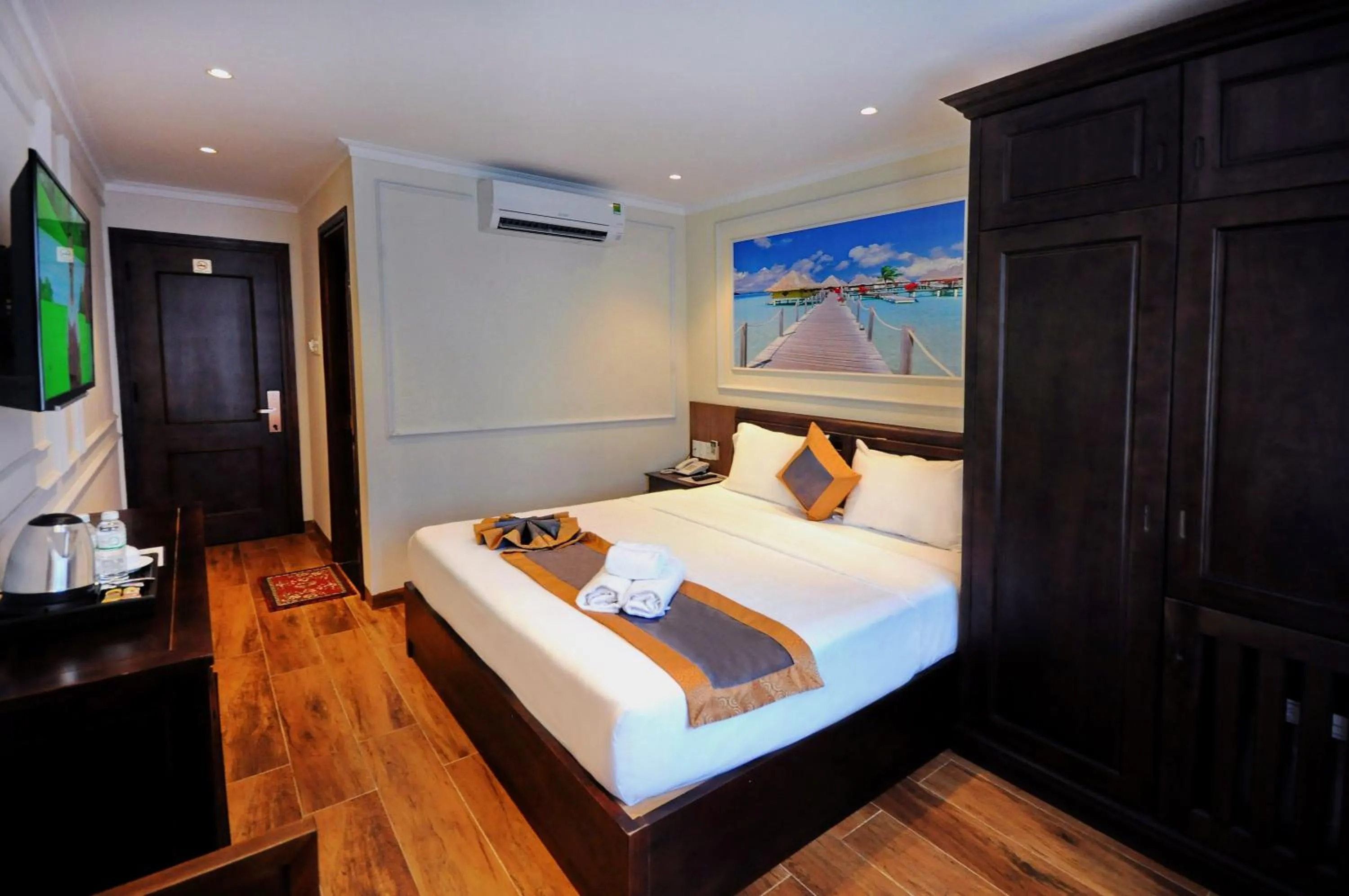 Bed in Apollo Hotel Nha Trang Beach