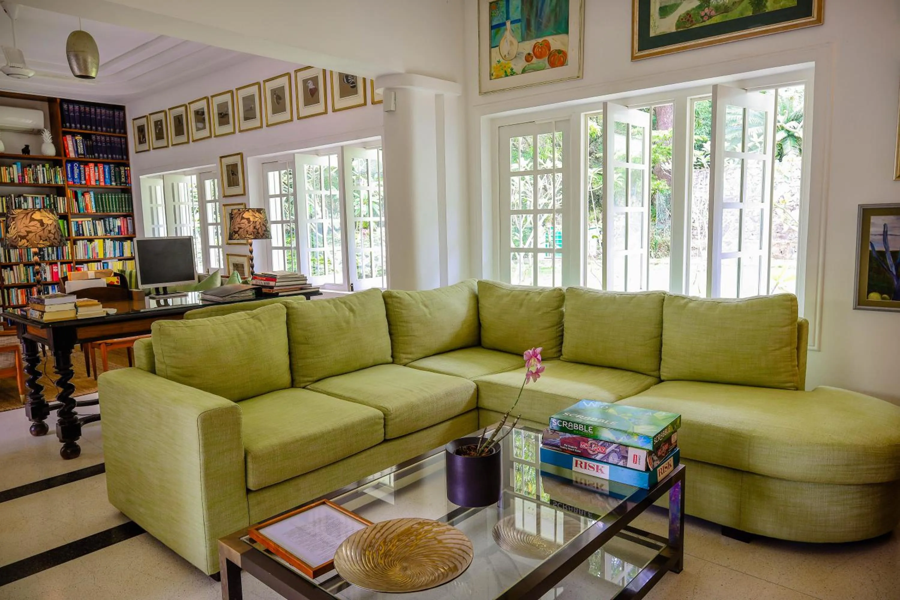 Library in The Flame Tree Estate & Hotel