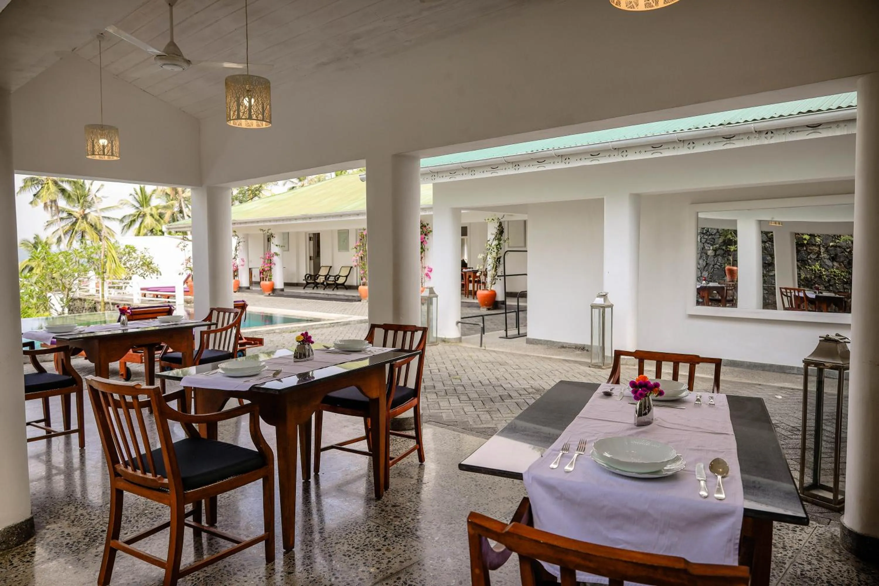 Patio in The Flame Tree Estate & Hotel