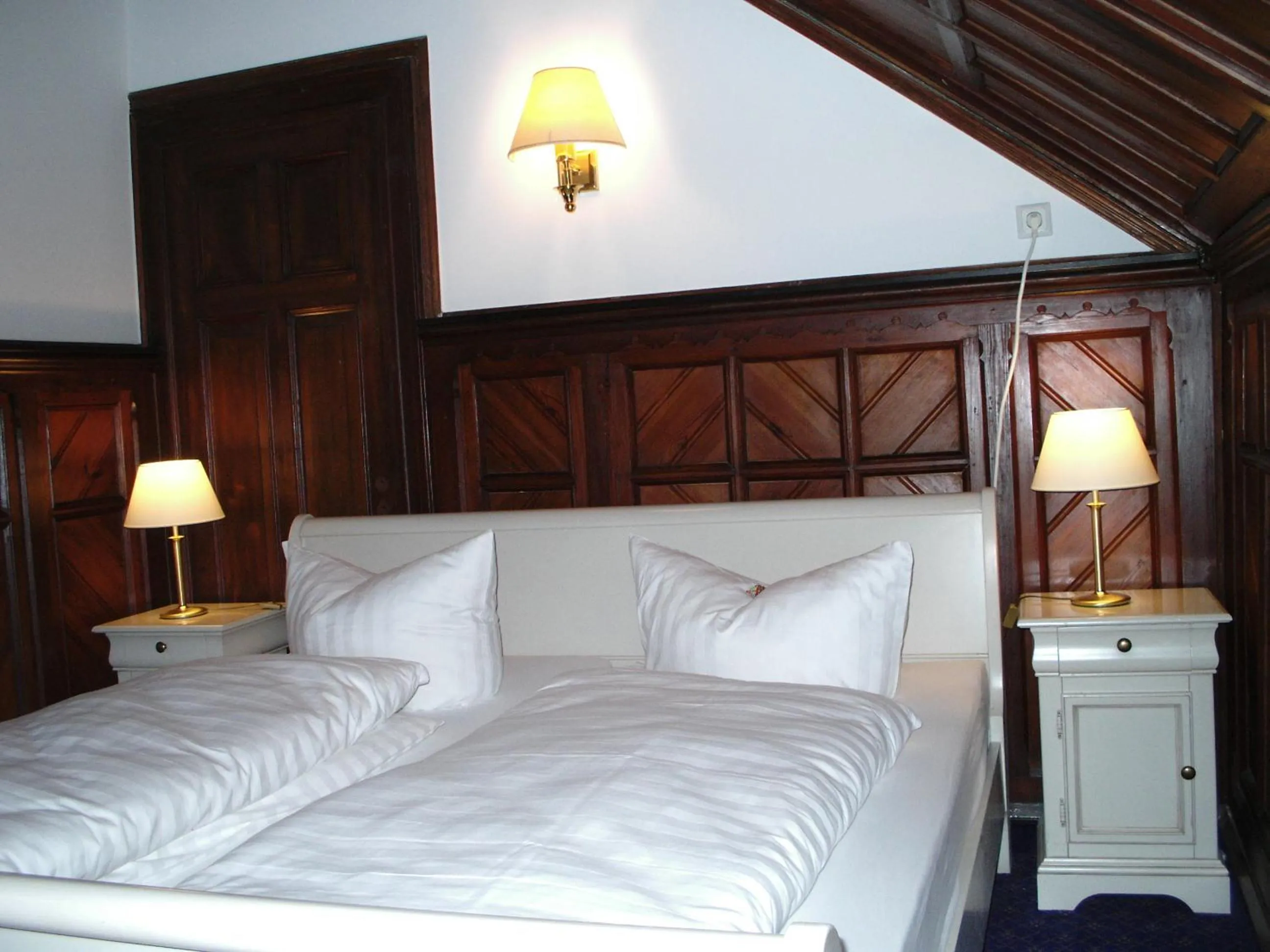 Decorative detail, Bed in Fürstenhof Wernigerode Garni