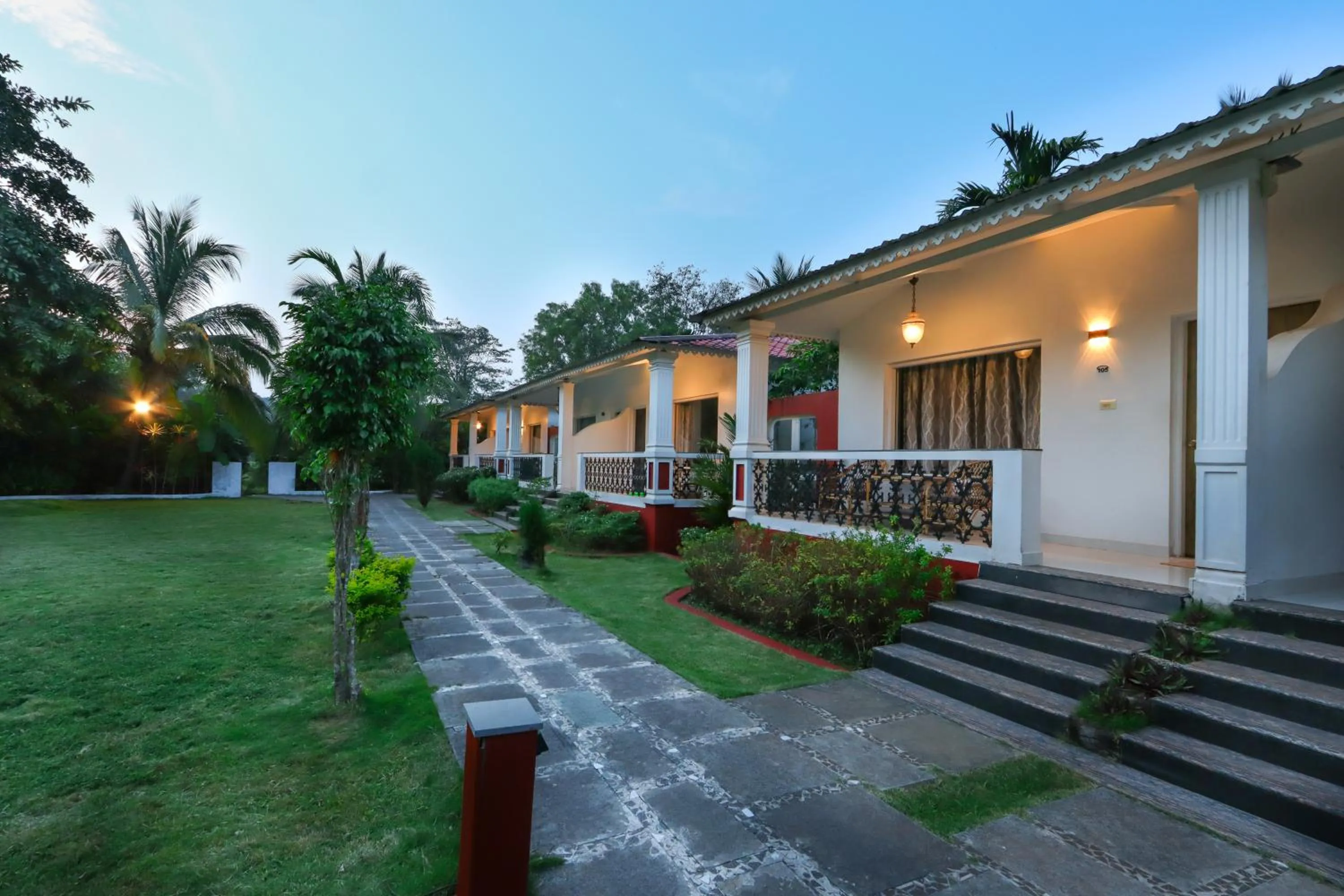 Garden view in Wild Berry Resort Agonda