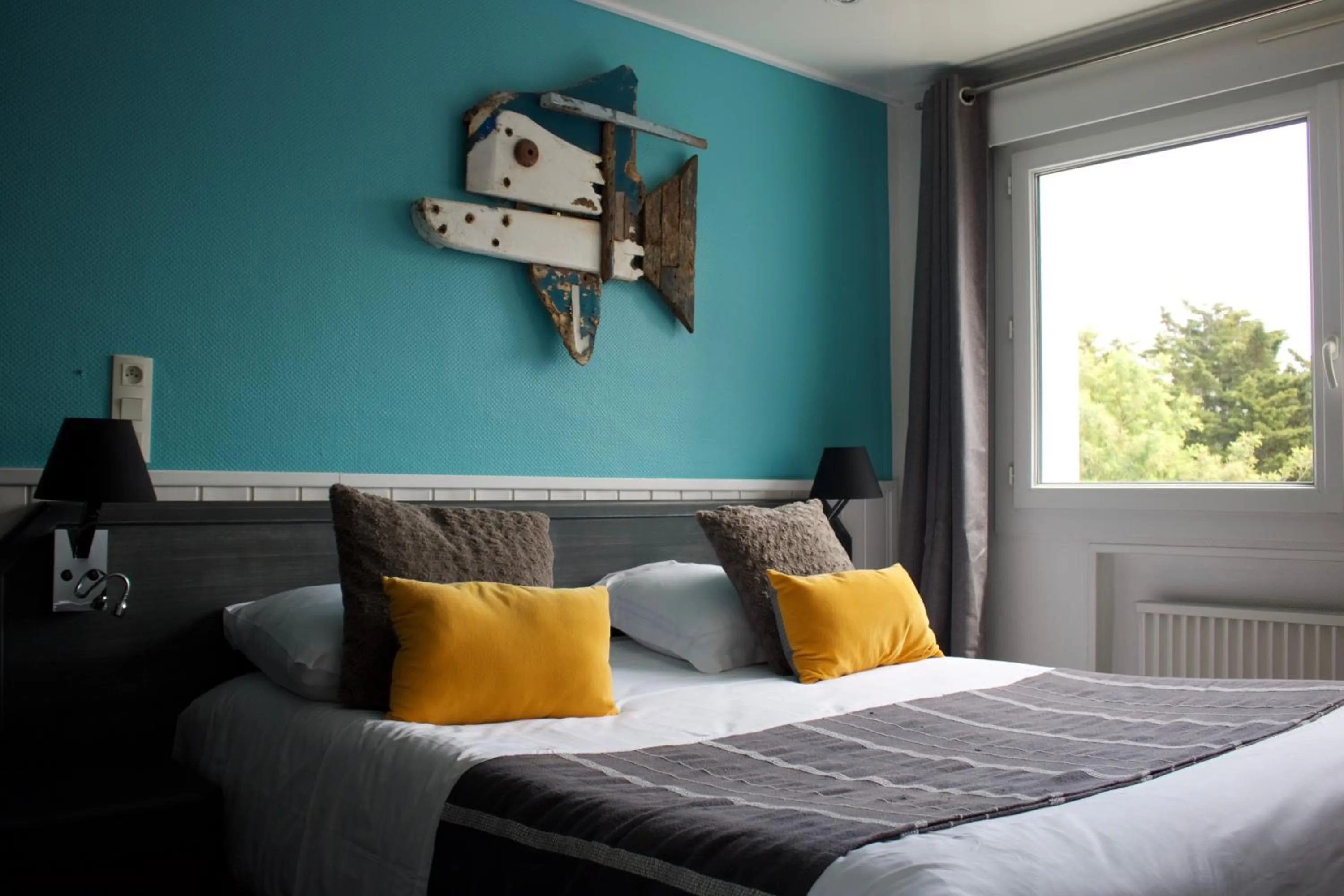 Bed in Le Relais des Iles