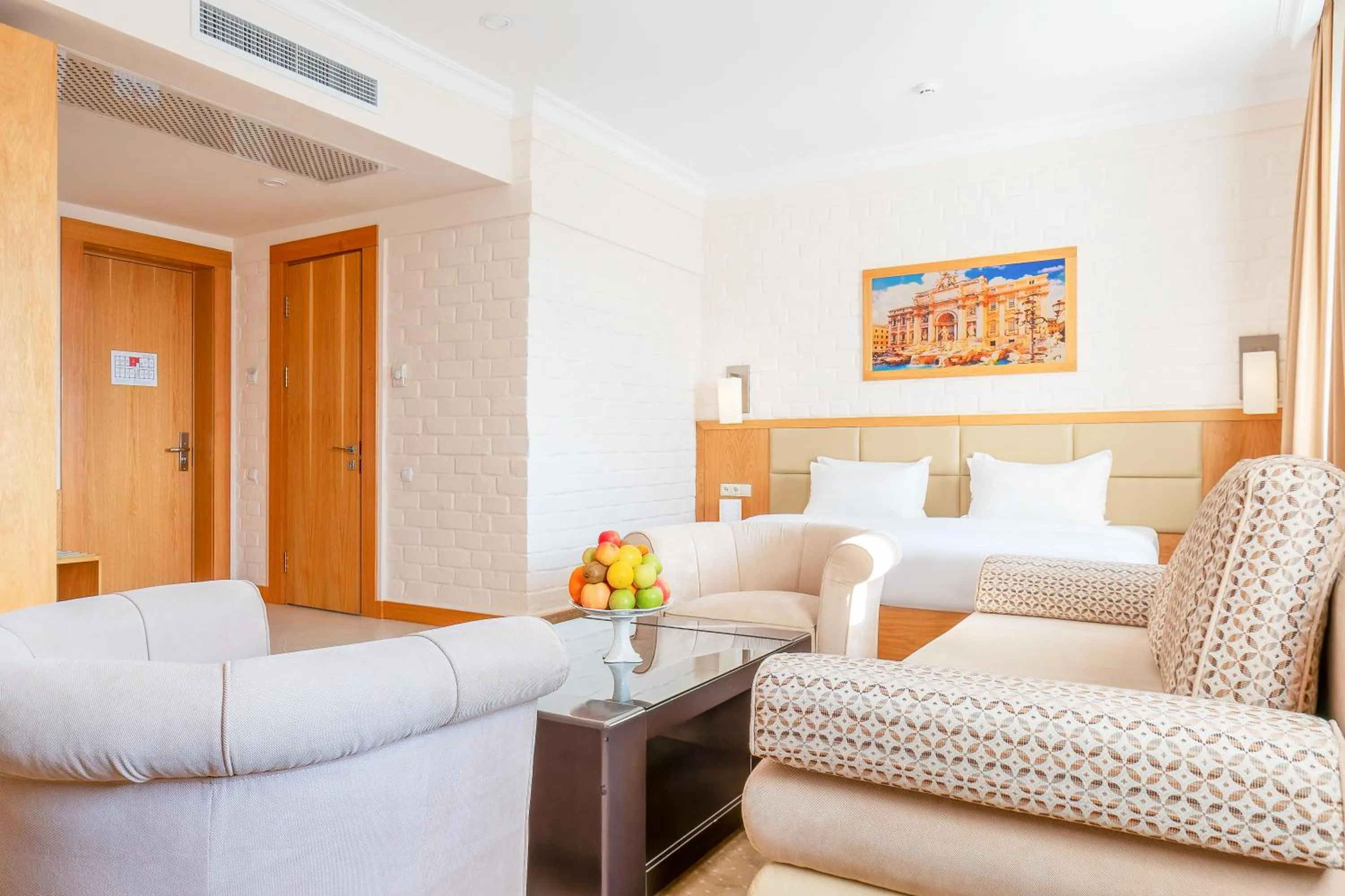 Seating area in Praga Hotel