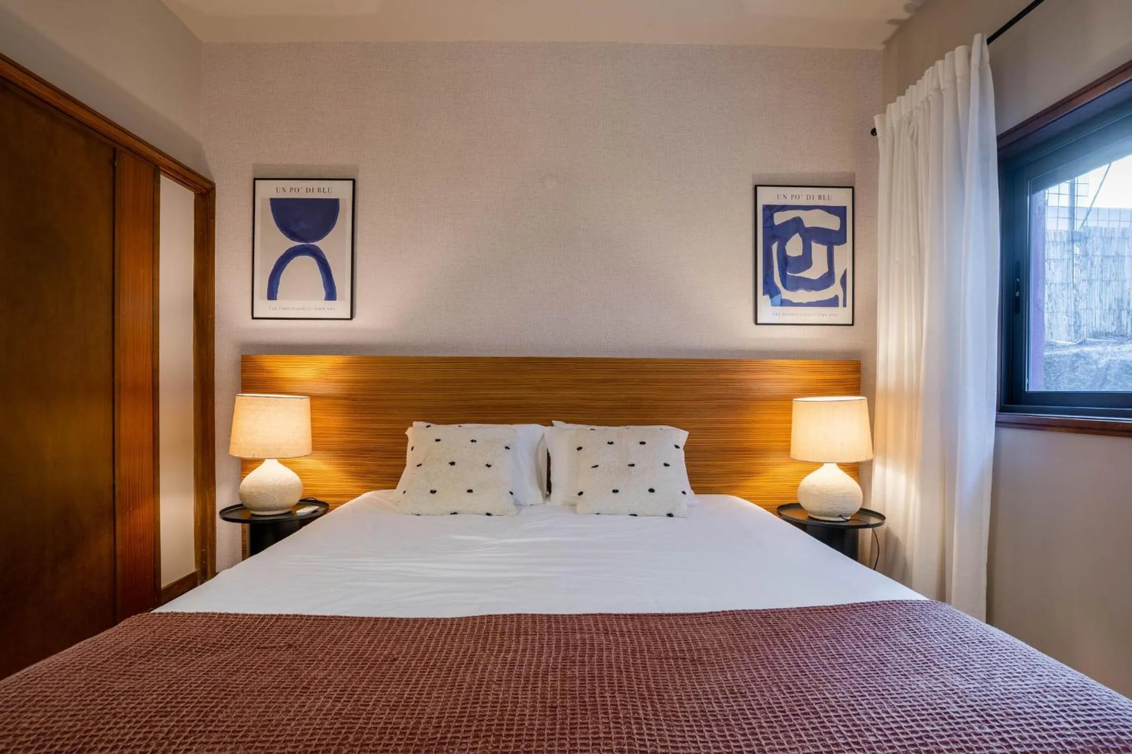 Bed in Firmeza388 Charming Flats - Comfort & Privacy with 2 Bedrooms