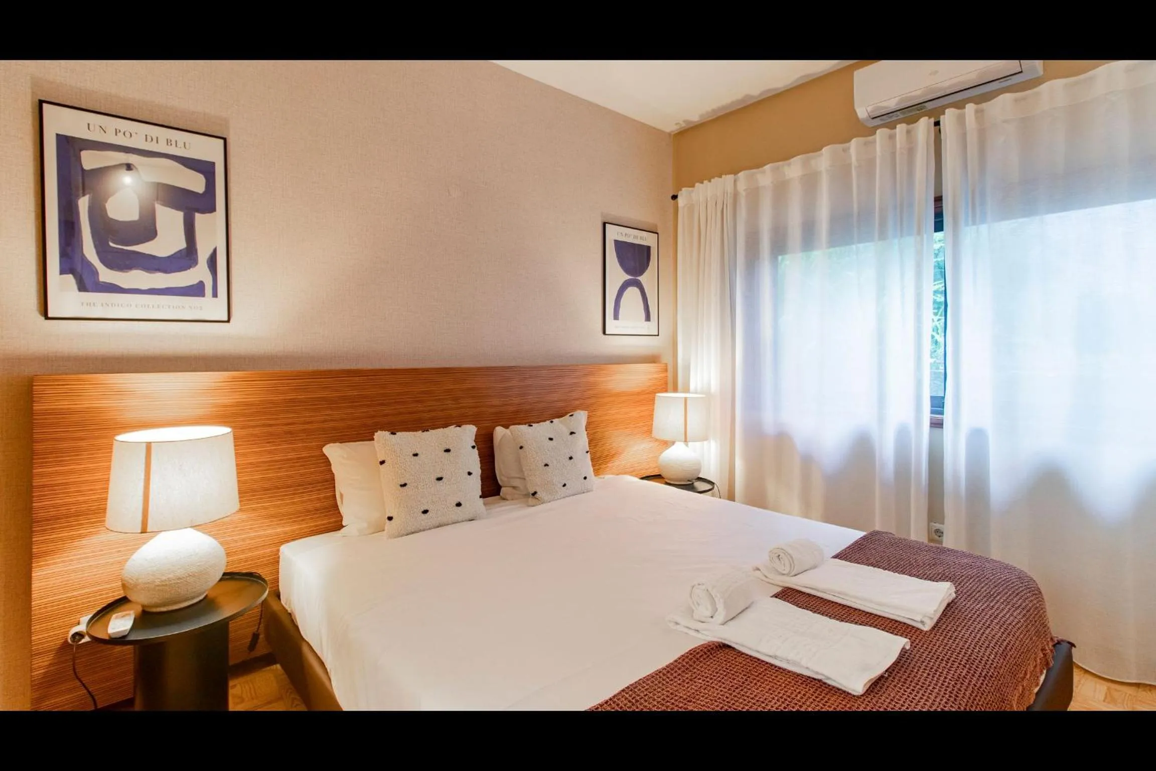 Bed in Firmeza388 Charming Flats - Comfort & Privacy with 2 Bedrooms