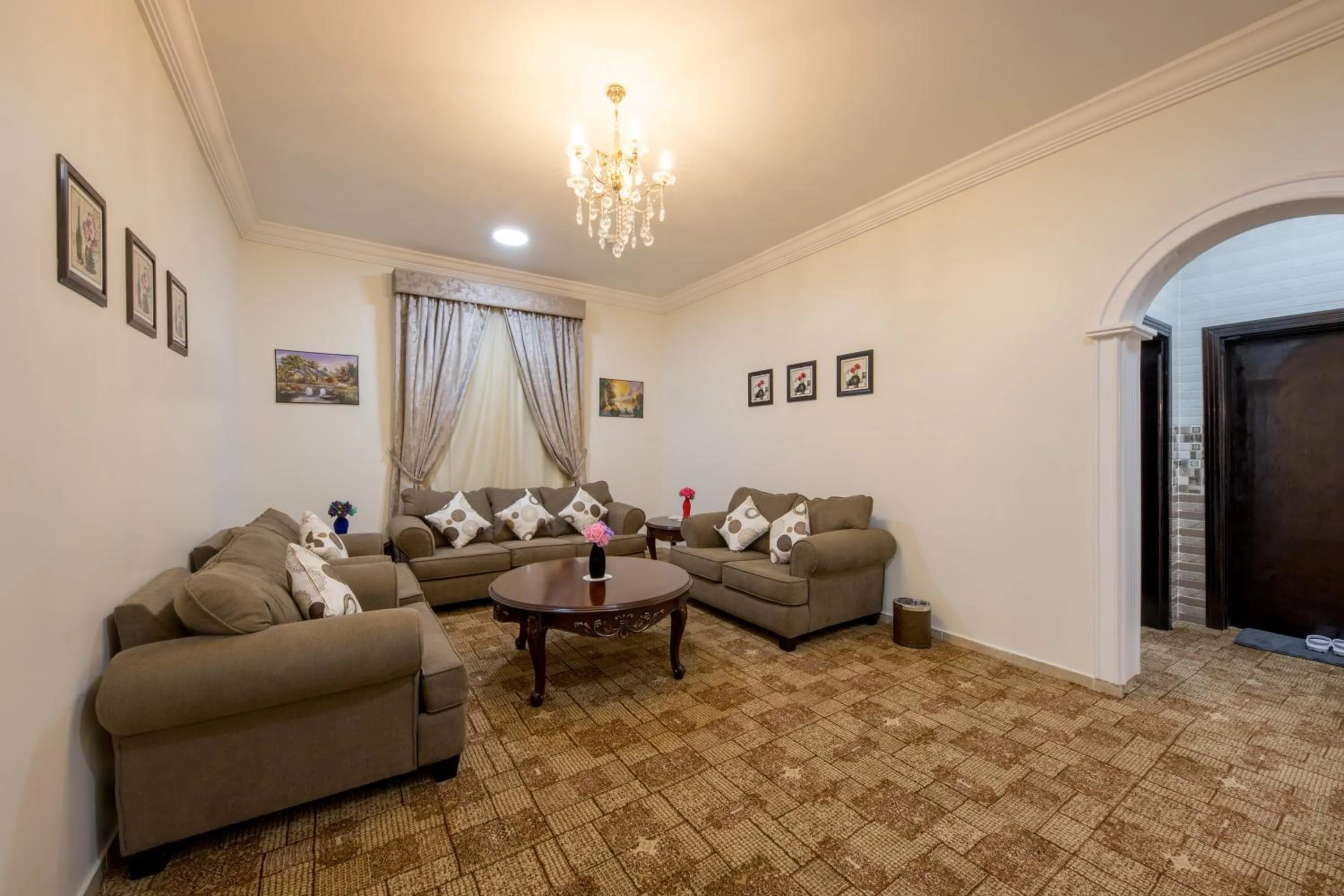 Seating area in Jasmine Beach Hotel Suites
