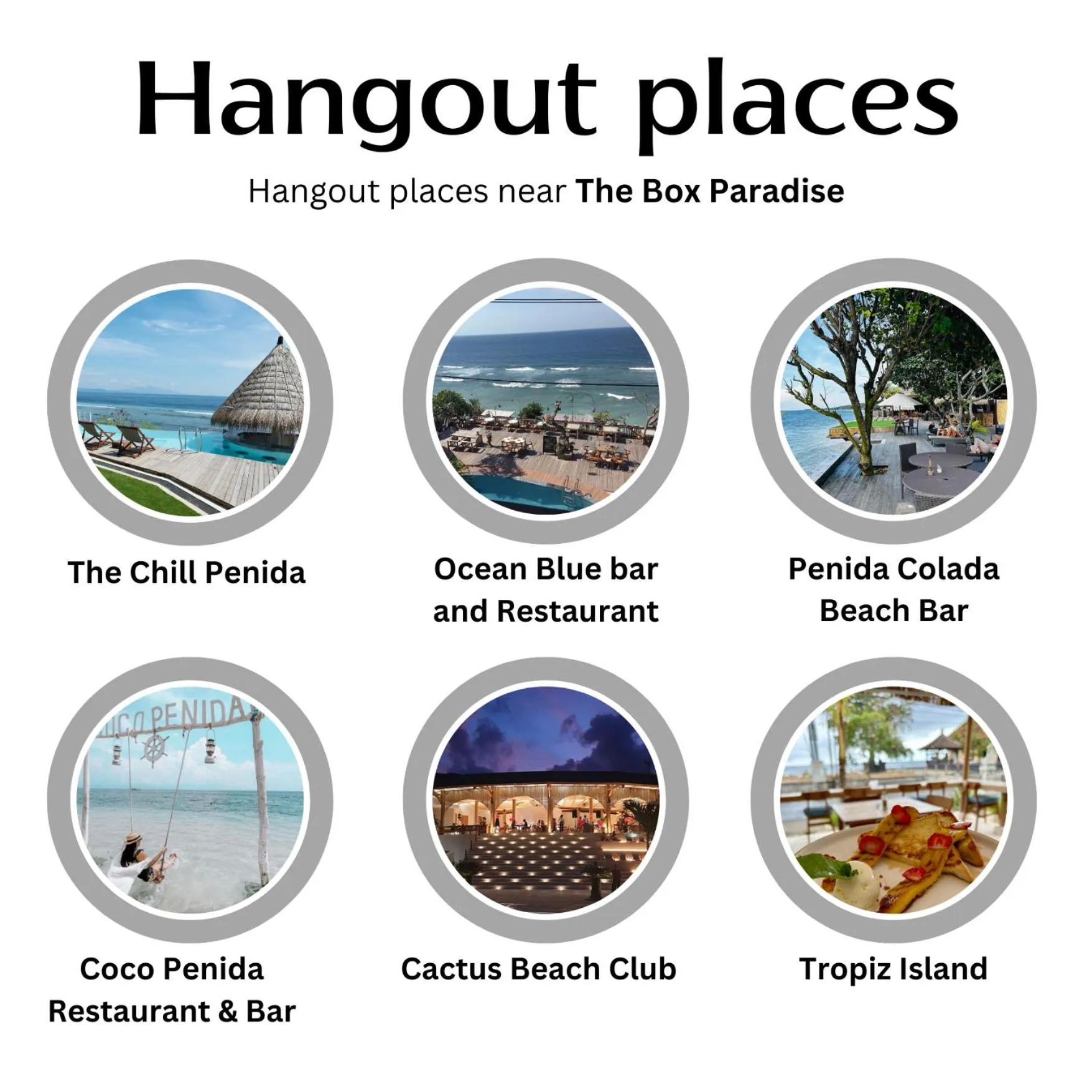 Activities in The Box Paradise Cottage