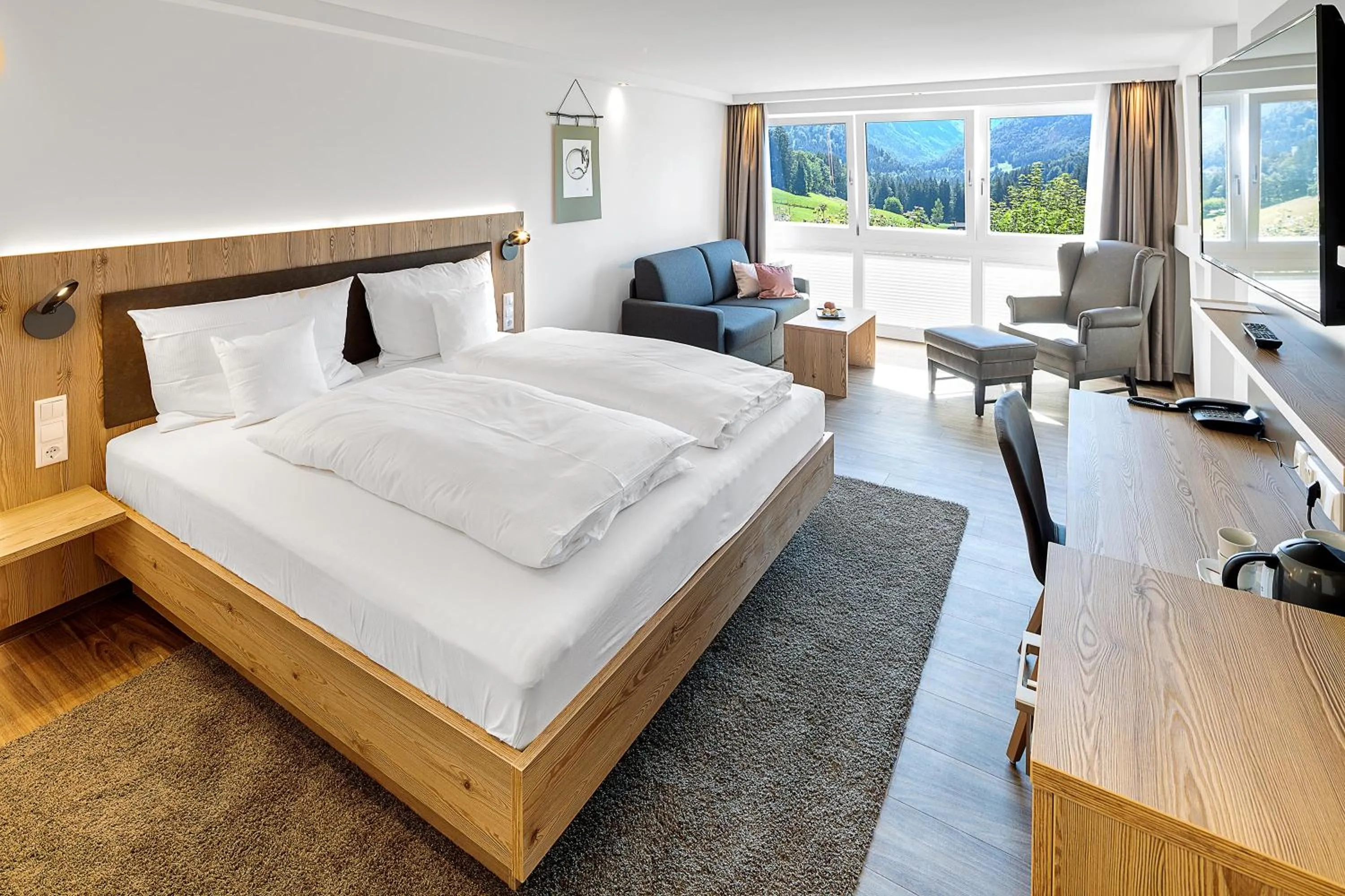 Bed in Hotel Kühberg