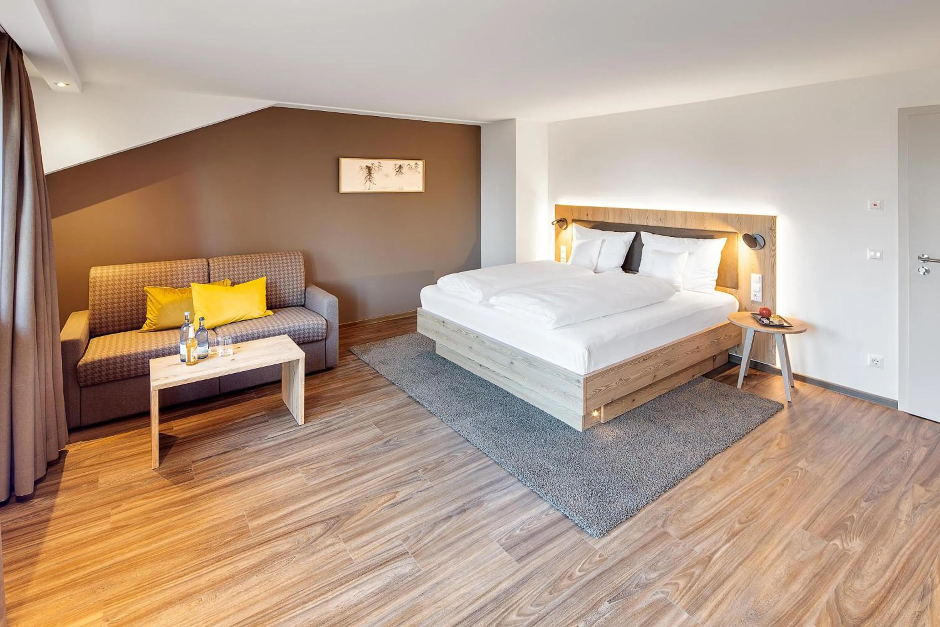 Bed in Hotel Kühberg