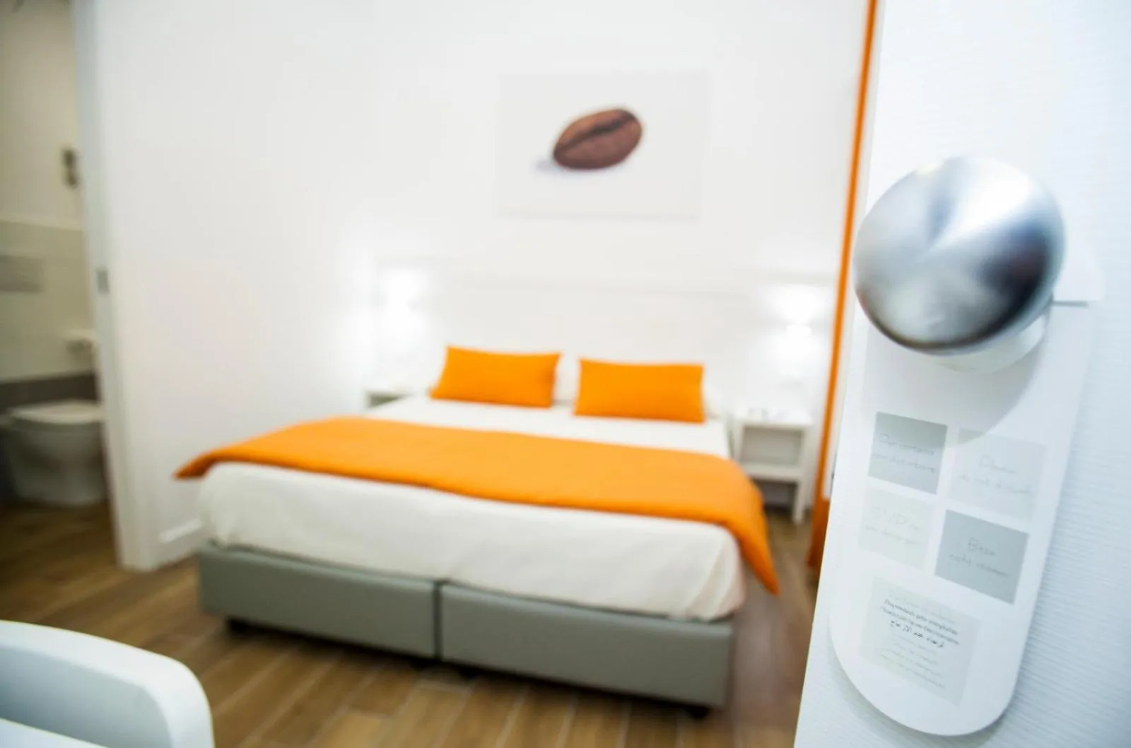 Bed in Mediterranean rooms