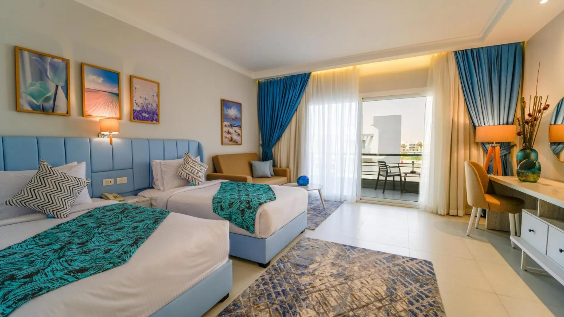 Bed in SeaVille Beach Hotel by Elite Hotels & Resorts