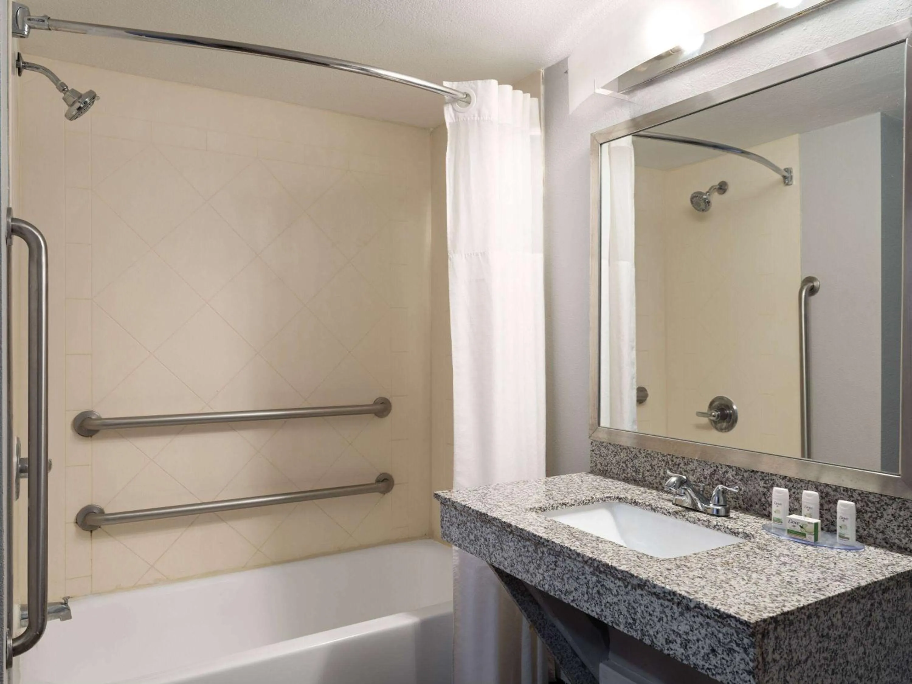 Bathroom in Baymont by Wyndham Indianapolis East