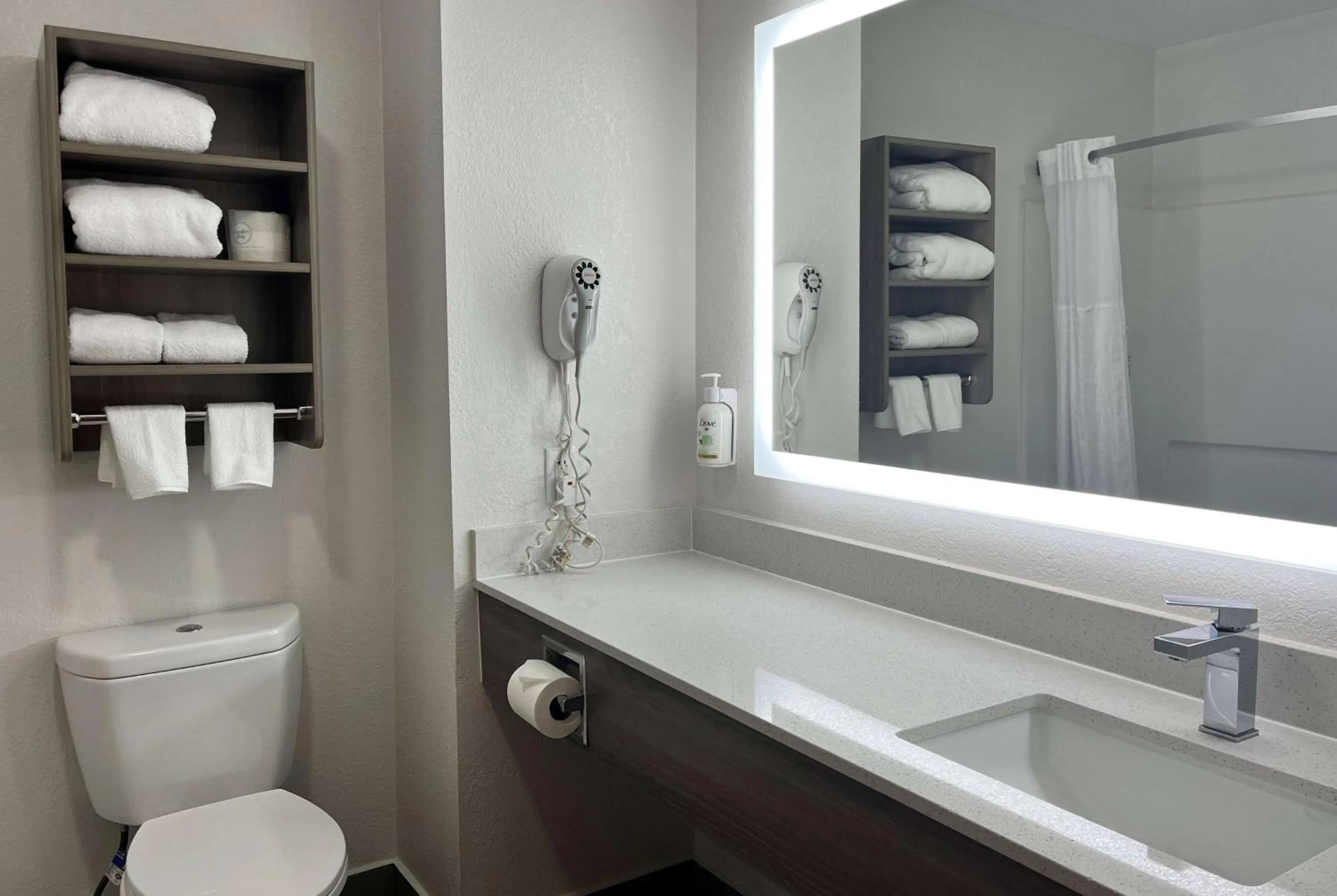 Bathroom in Baymont by Wyndham Indianapolis Northeast