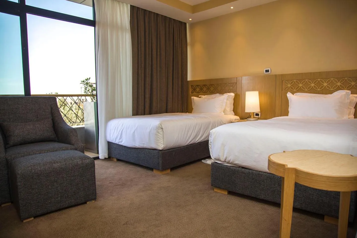 Bed in Vamos Addis Hotel