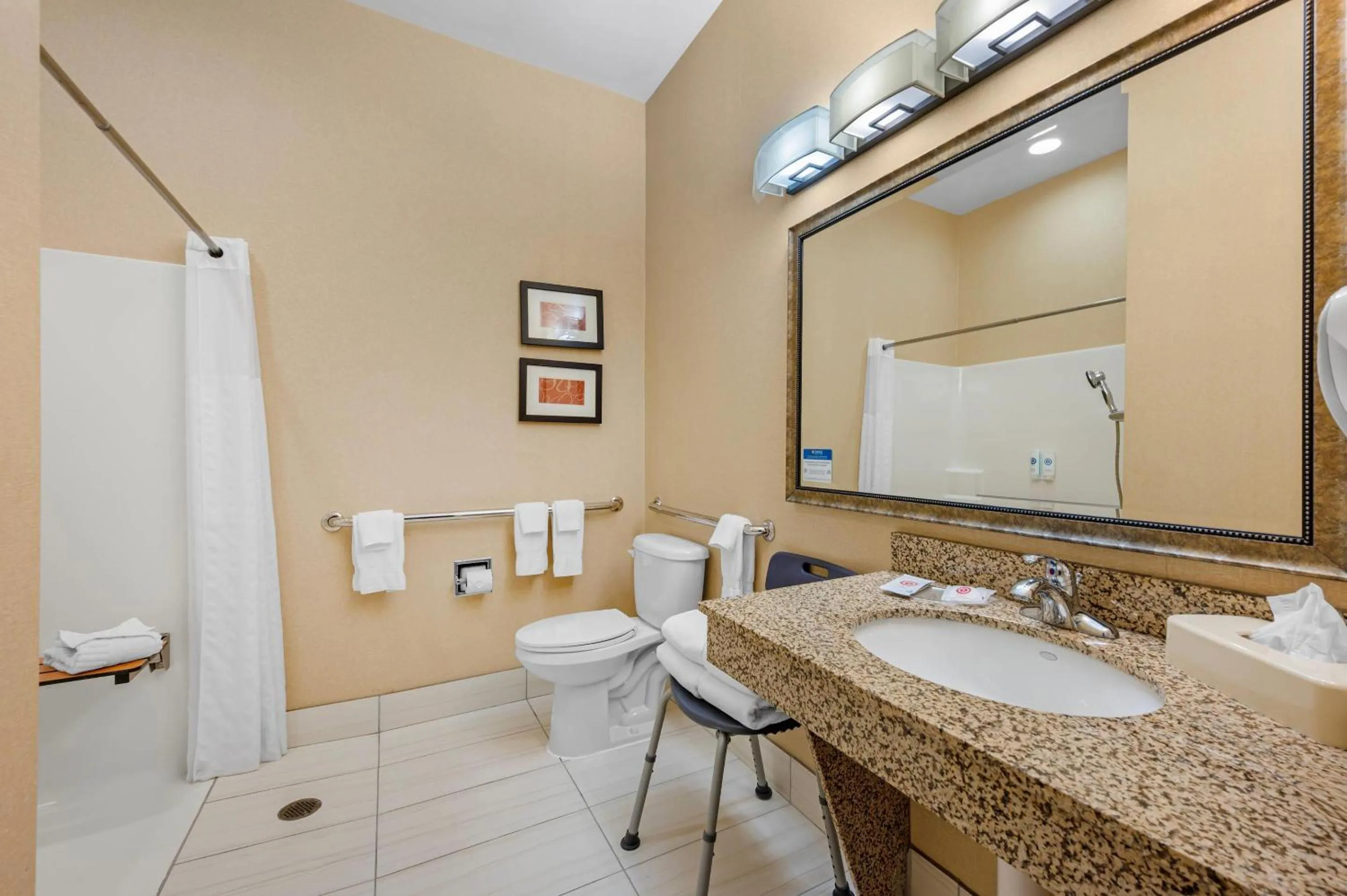 Bathroom in Comfort Suites South Bend Near Casino