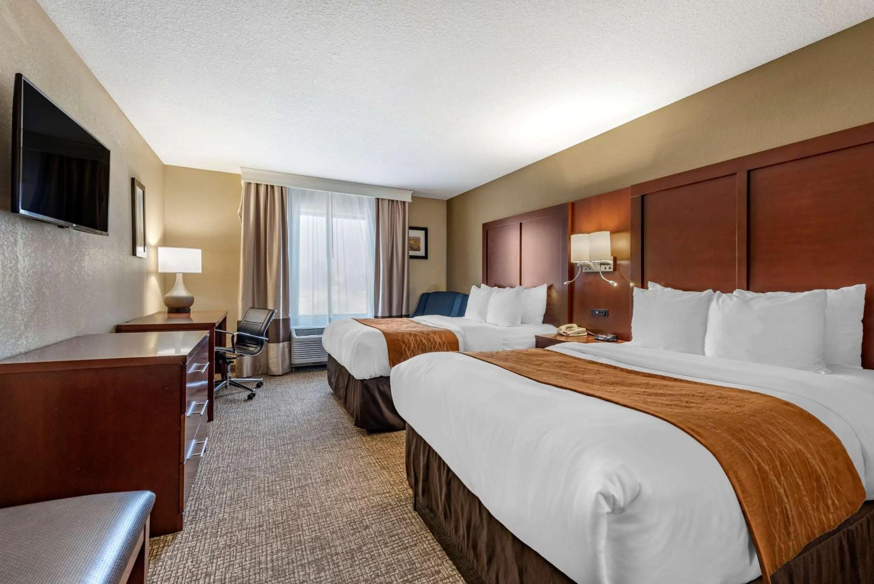 Photo of the whole room, Bed in Comfort Inn & Suites Muncie Near University