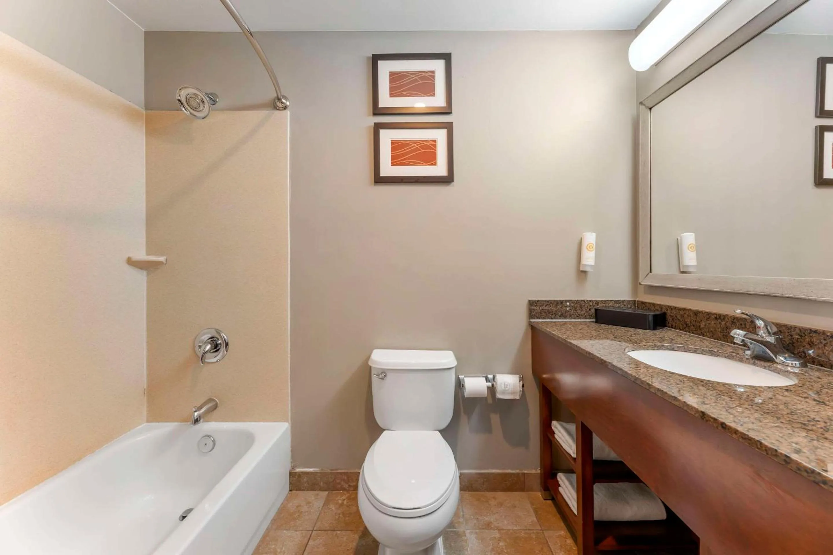 Shower in Comfort Inn & Suites Porter near Indiana Dunes