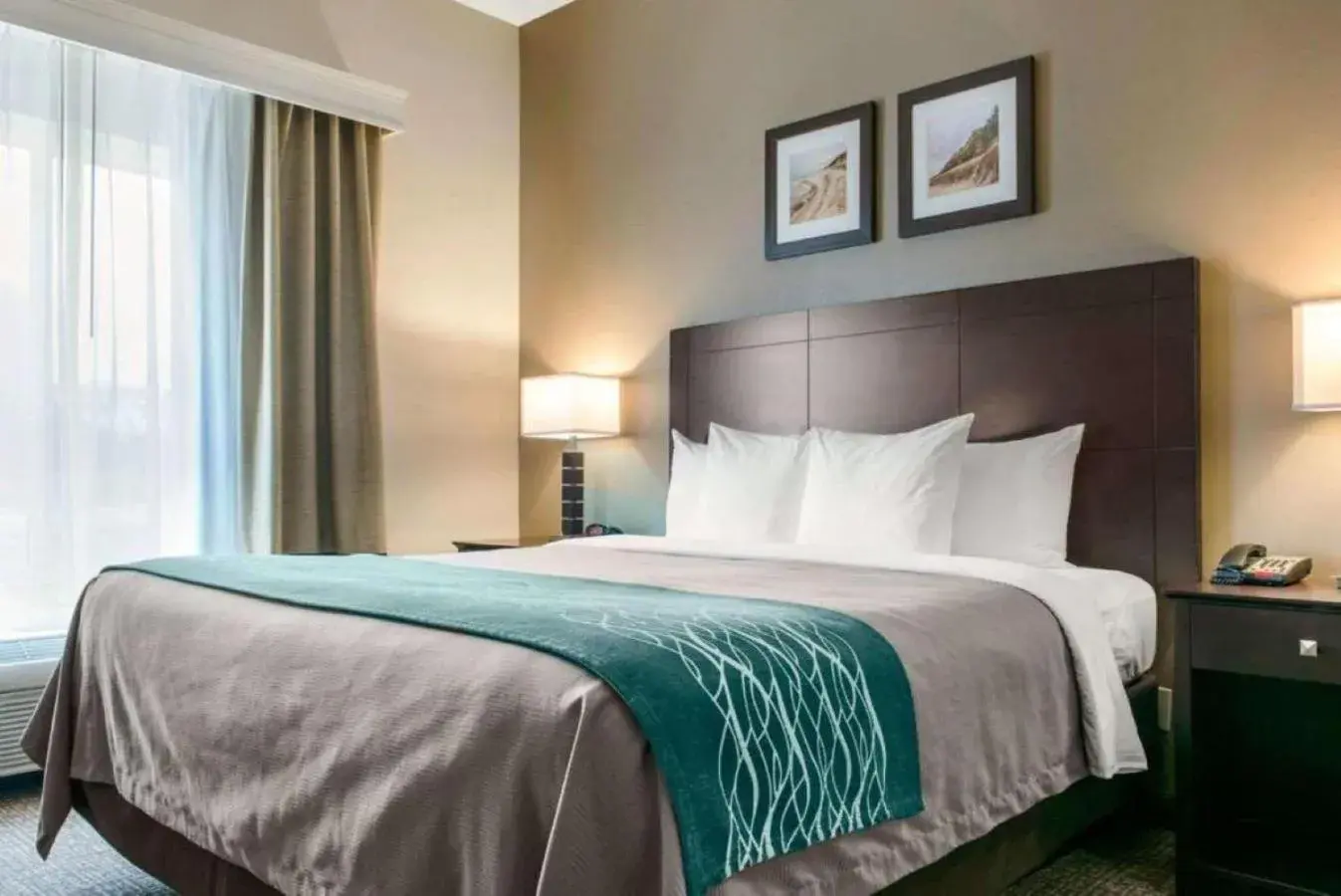 King Suite with Roll-In Shower - Accessible/Non-Smoking in Comfort Inn & Suites Porter near Indiana Dunes King Suite with Roll-In Shower - Accessible/Non-Smoking in Comfort Inn & Suites Porter near Indiana Dunes