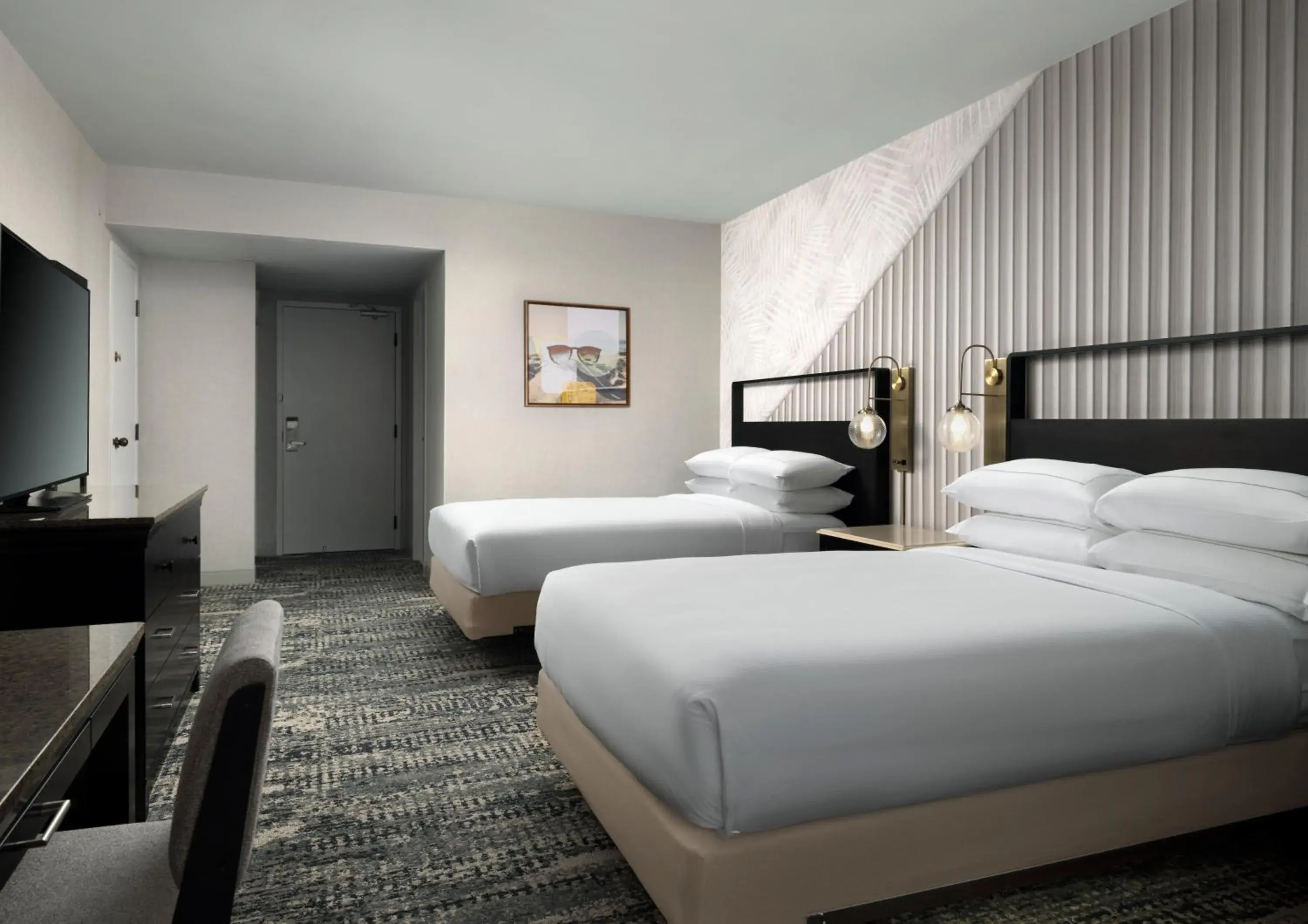 Premium Double Room with two beds - City View - High Floor in Hotel Fera Anaheim, a DoubleTree by Hilton Hotel Premium Double Room with two beds - City View - High Floor in Hotel Fera Anaheim, a DoubleTree by Hilton Hotel