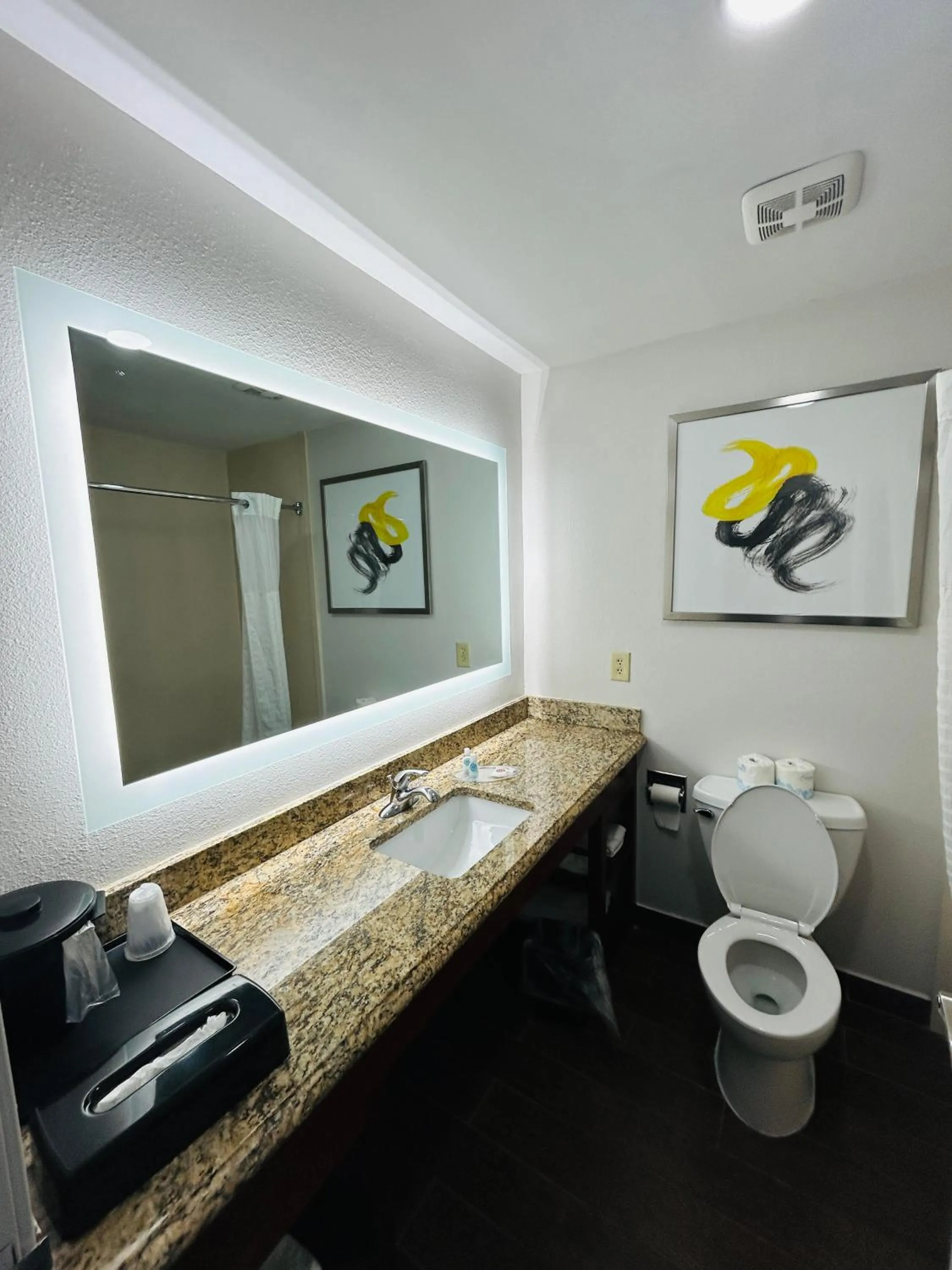 Bathroom in Comfort Suites Terre Haute University Area