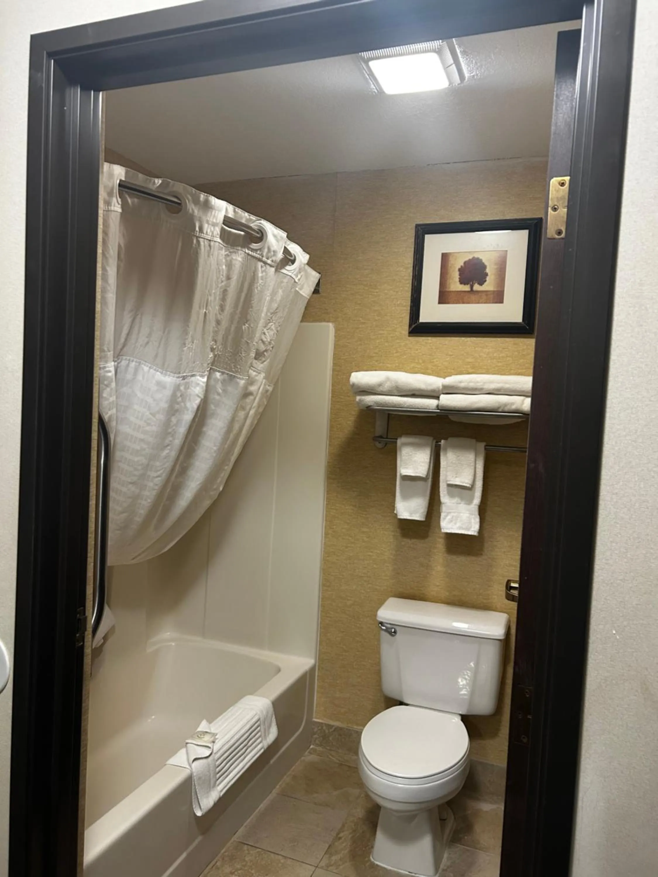 Shower in Quality Inn Goodland I-70